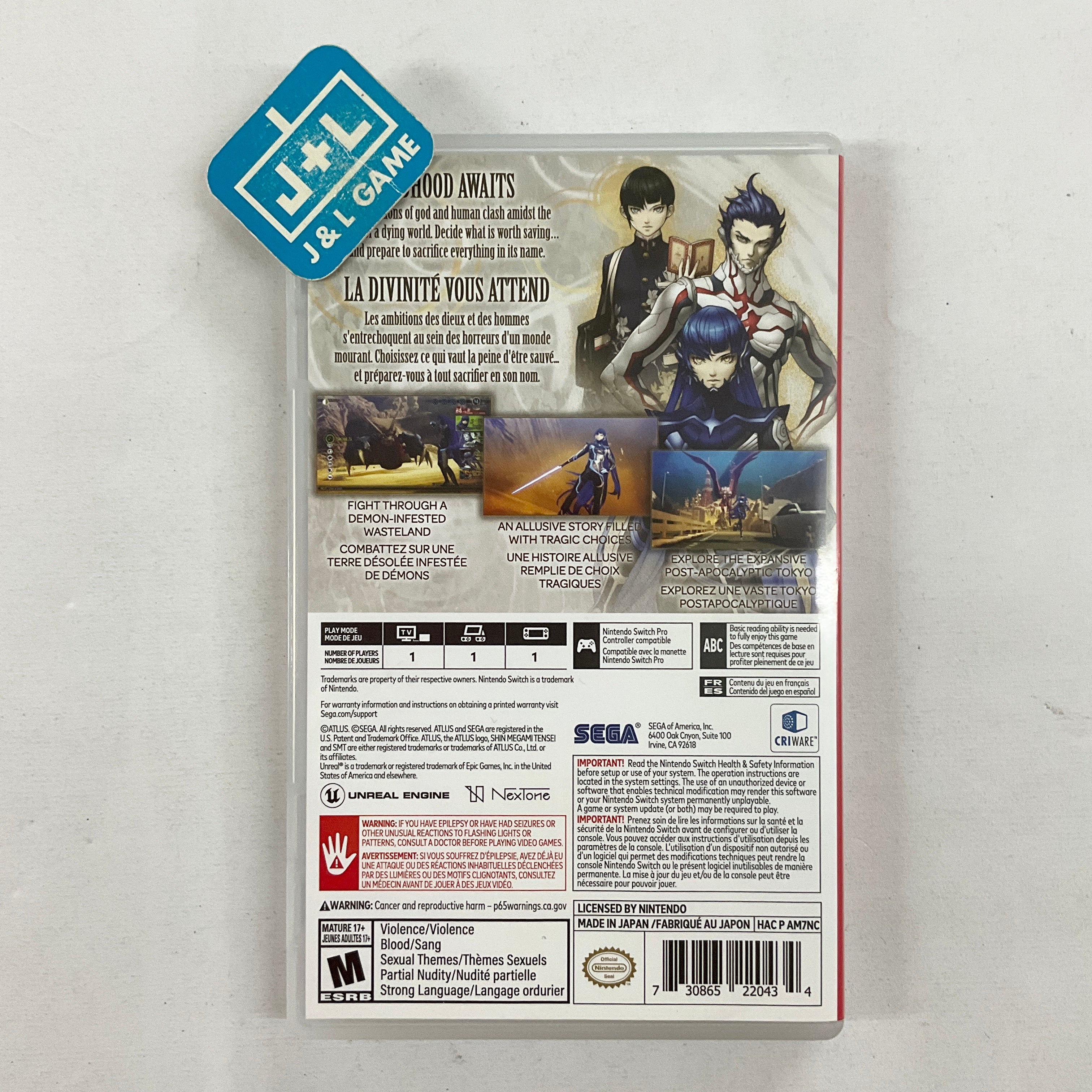 Shin Megami Tensei V - (NSW) Nintendo Switch [Pre-Owned] Video Games SEGA   