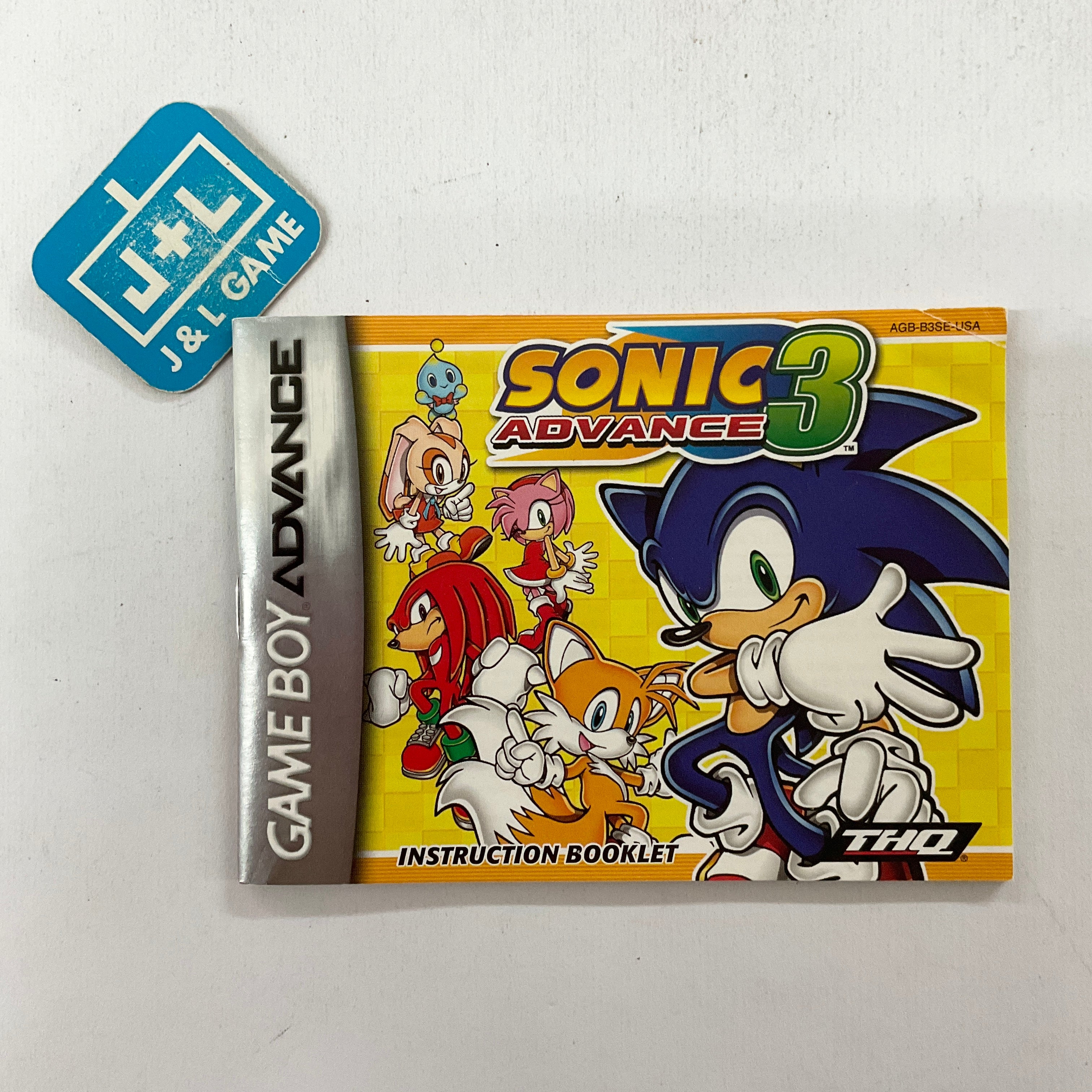 Sonic Advance 3 - (GBA) Game Boy Advance [Pre-Owned] Video Games THQ   