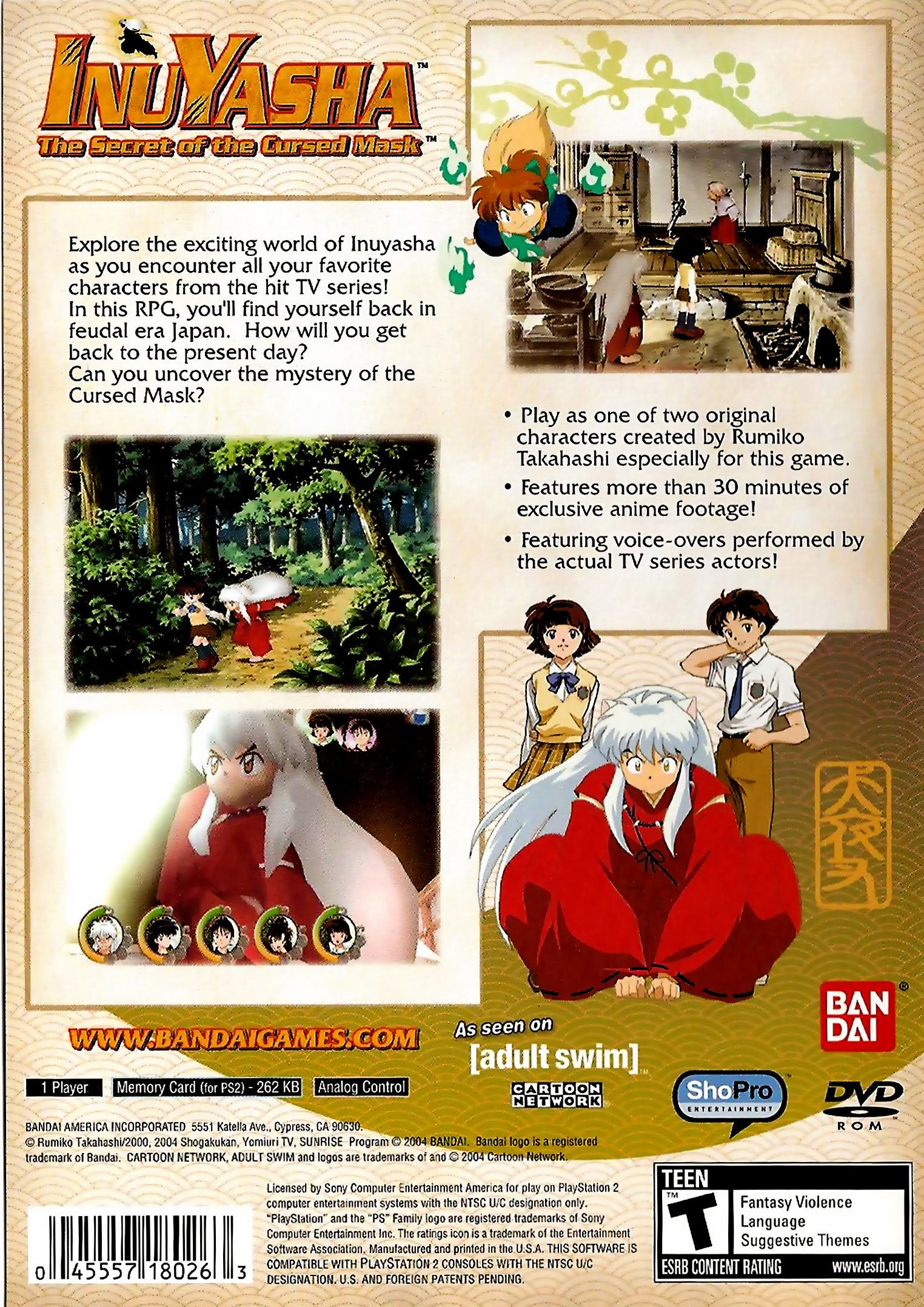 Inuyasha Secret of The Cursed Mask For Playstation 2024 2