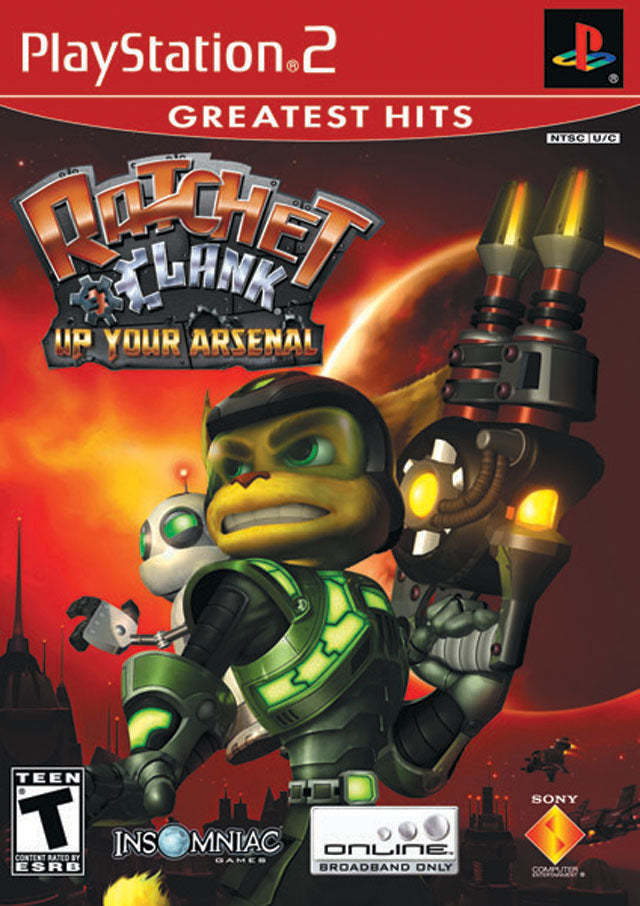 Ratchet & Clank: Up Your Arsenal (Greatest Hits) - (PS2) PlayStation 2 [Pre-Owned] Video Games SCEA   