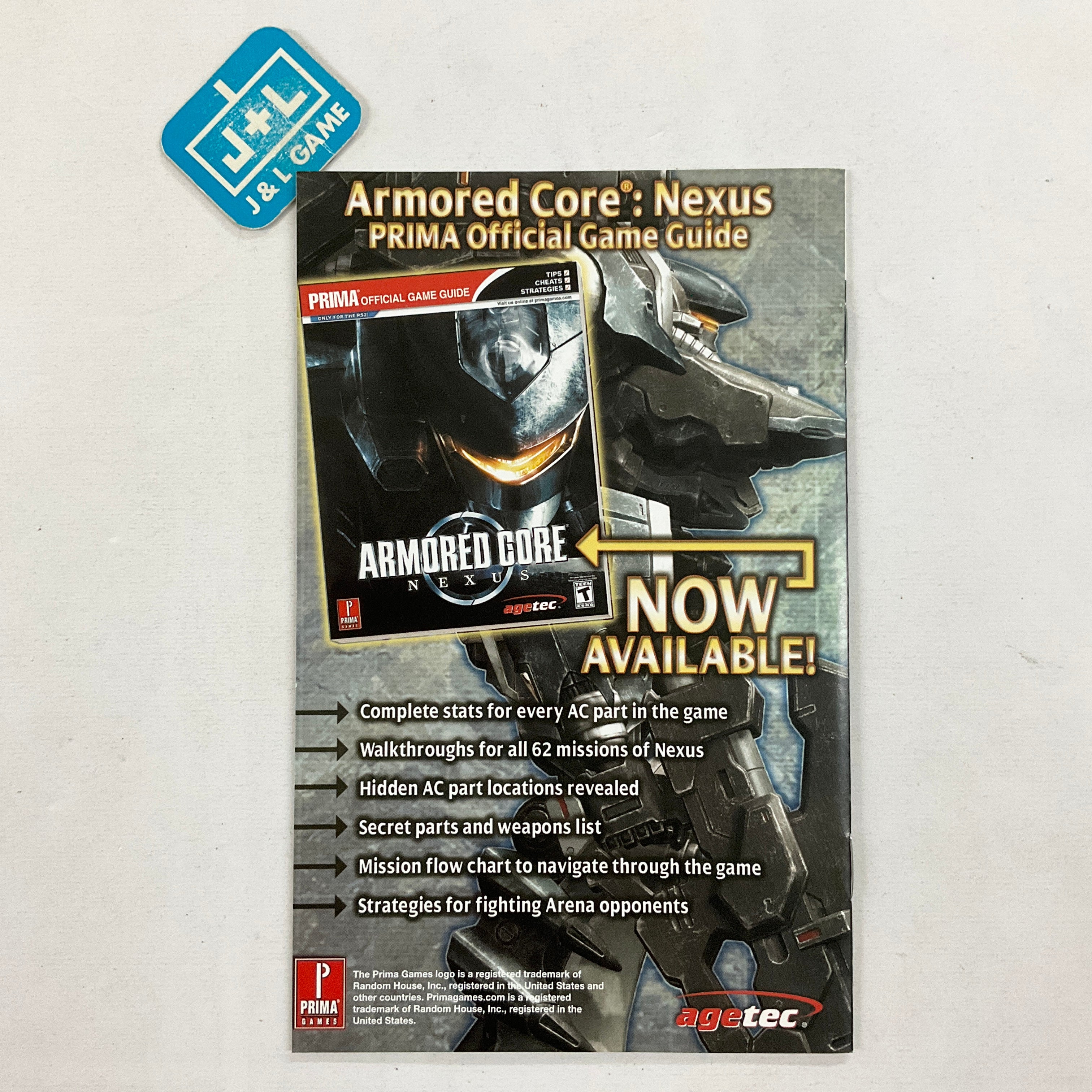 Armored Core: Nexus - (PS2) PlayStation 2 [Pre-Owned] Video Games Agetec   