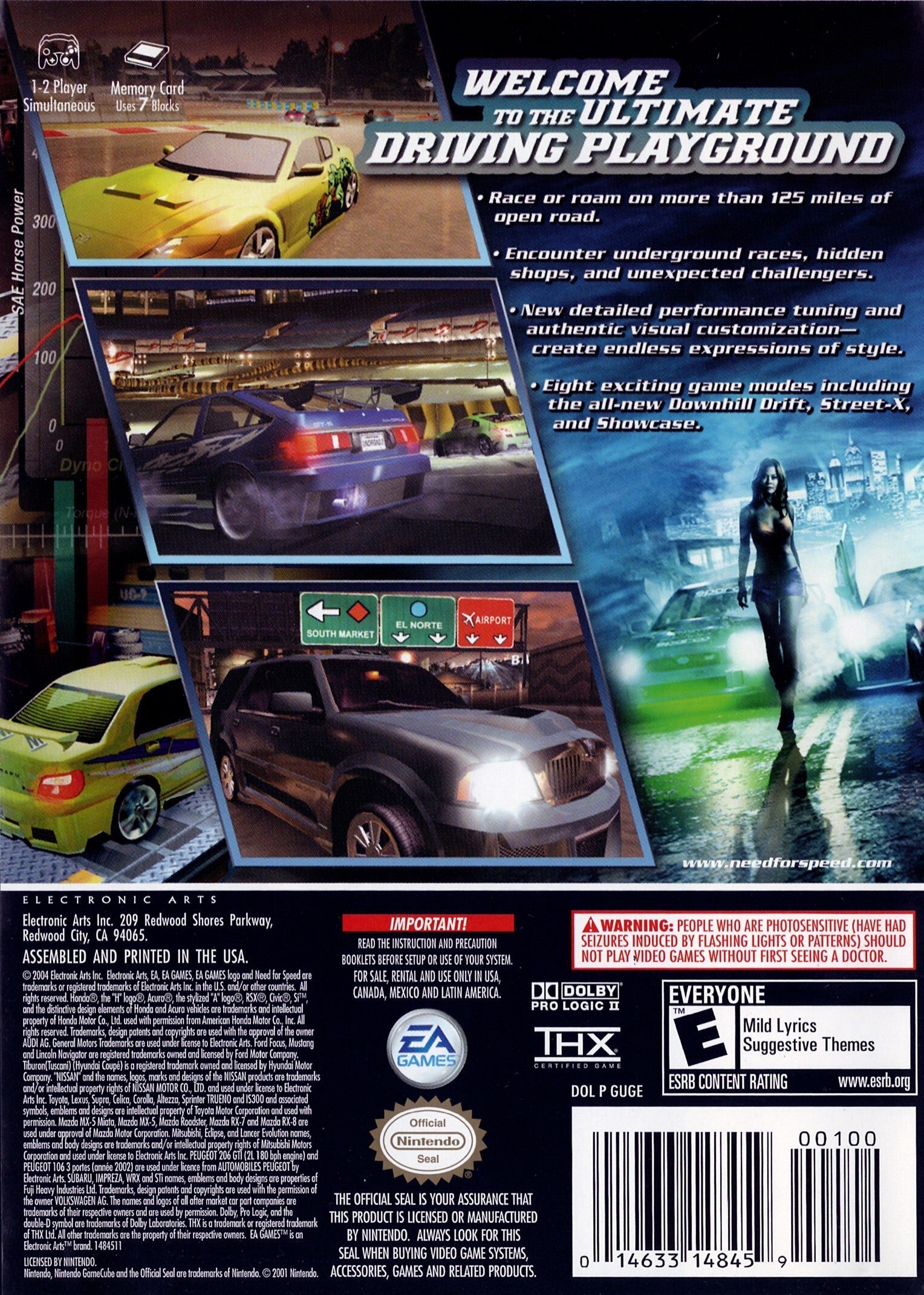 Need for Speed Underground 2 (Player's Choice) - (GC) GameCube [Pre-Owned] Video Games Electronic Arts   