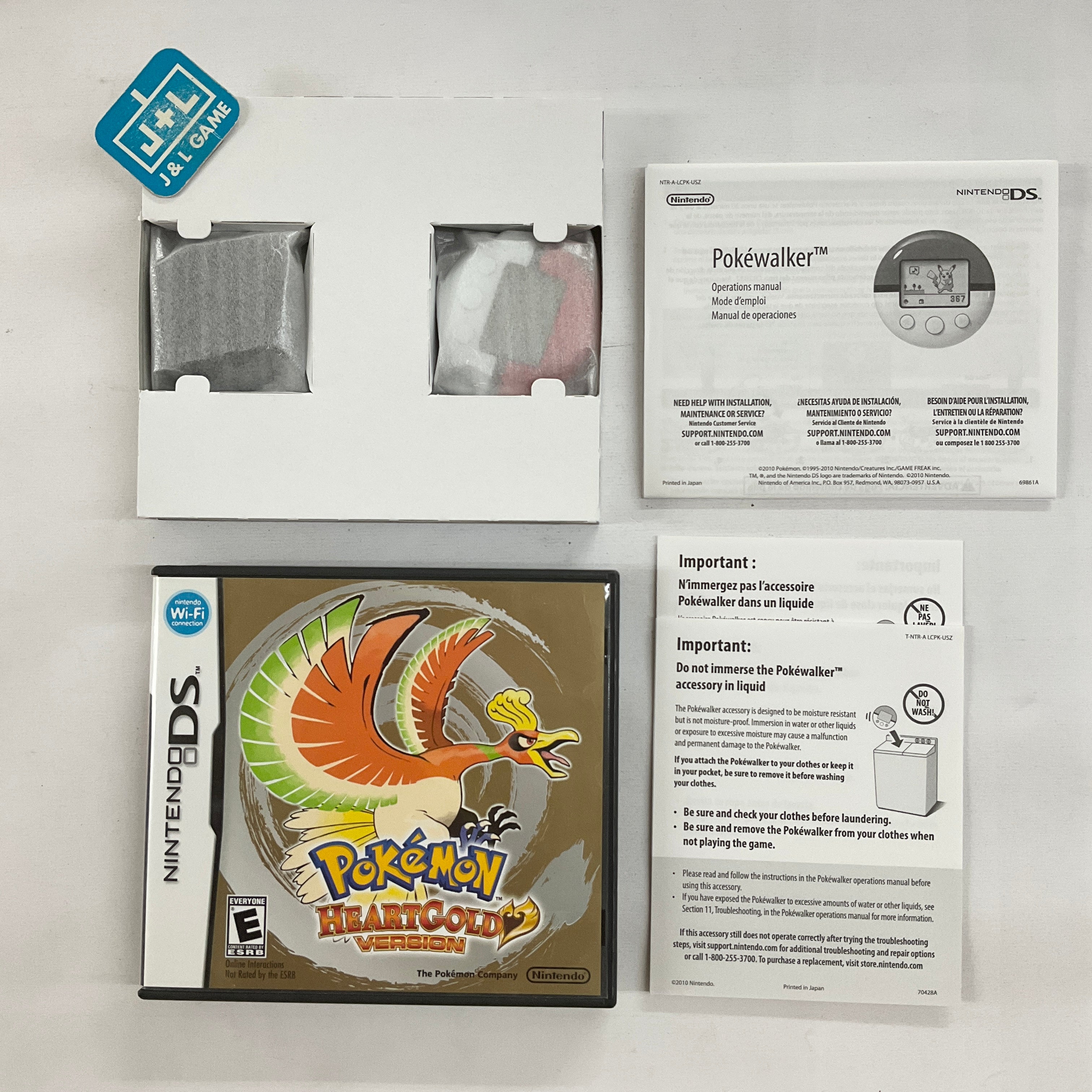 Pokemon HeartGold Version (w/ Pokewalker) - (NDS) Nintendo DS [Pre-Owned] Video Games Nintendo   