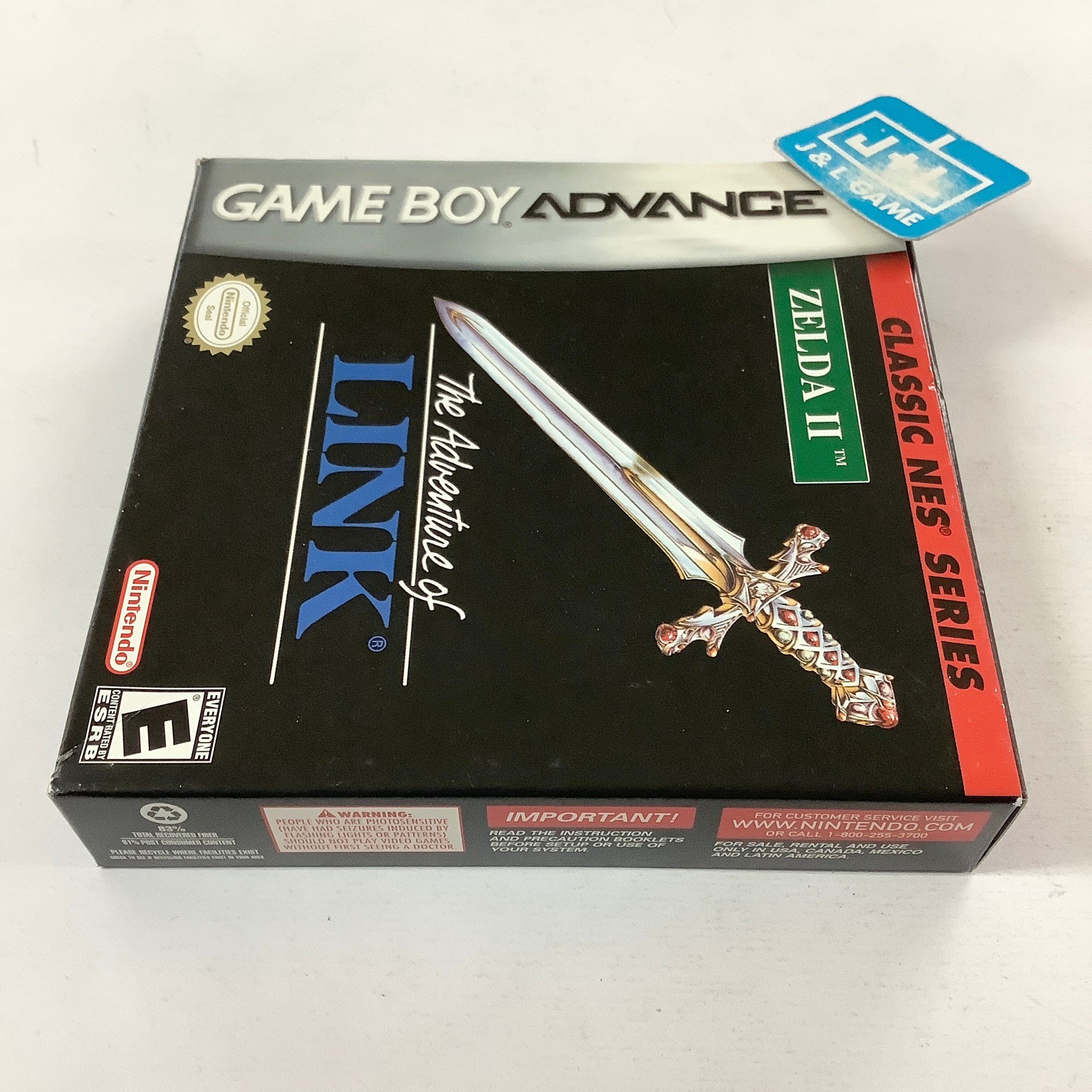 Zelda II newest The Adventure of Link Classic NES Series for Nintendo Gameboy Advance