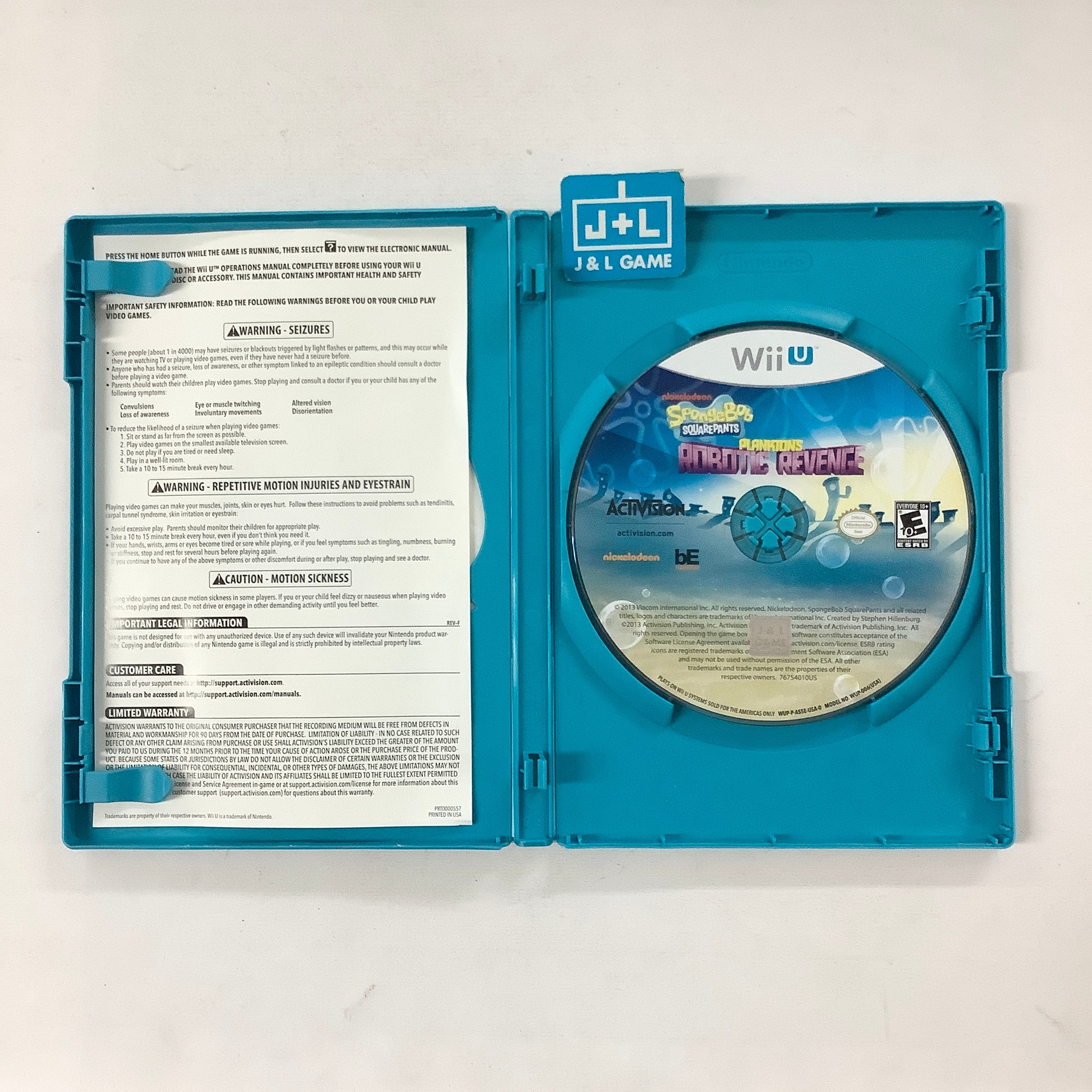 SpongeBob SquarePants: Plankton's Robotic Revenge - Nintendo Wii U [Pre-Owned] Video Games ACTIVISION