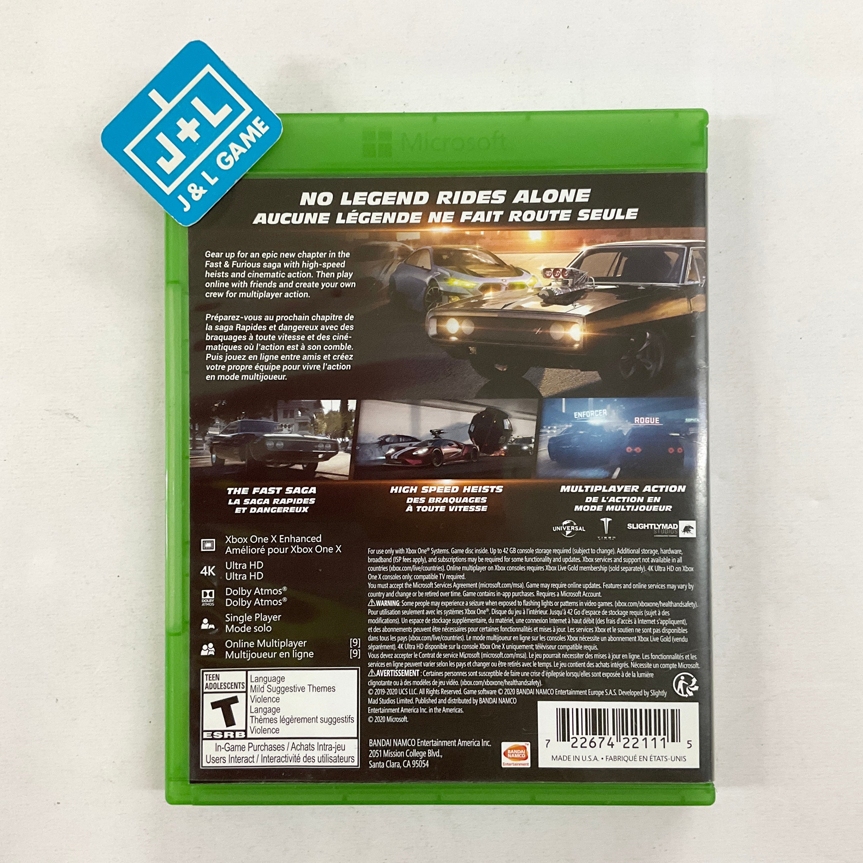 Fast & Furious Crossroads - (XB1) Xbox One [Pre-Owned] Video Games BANDAI NAMCO Entertainment   