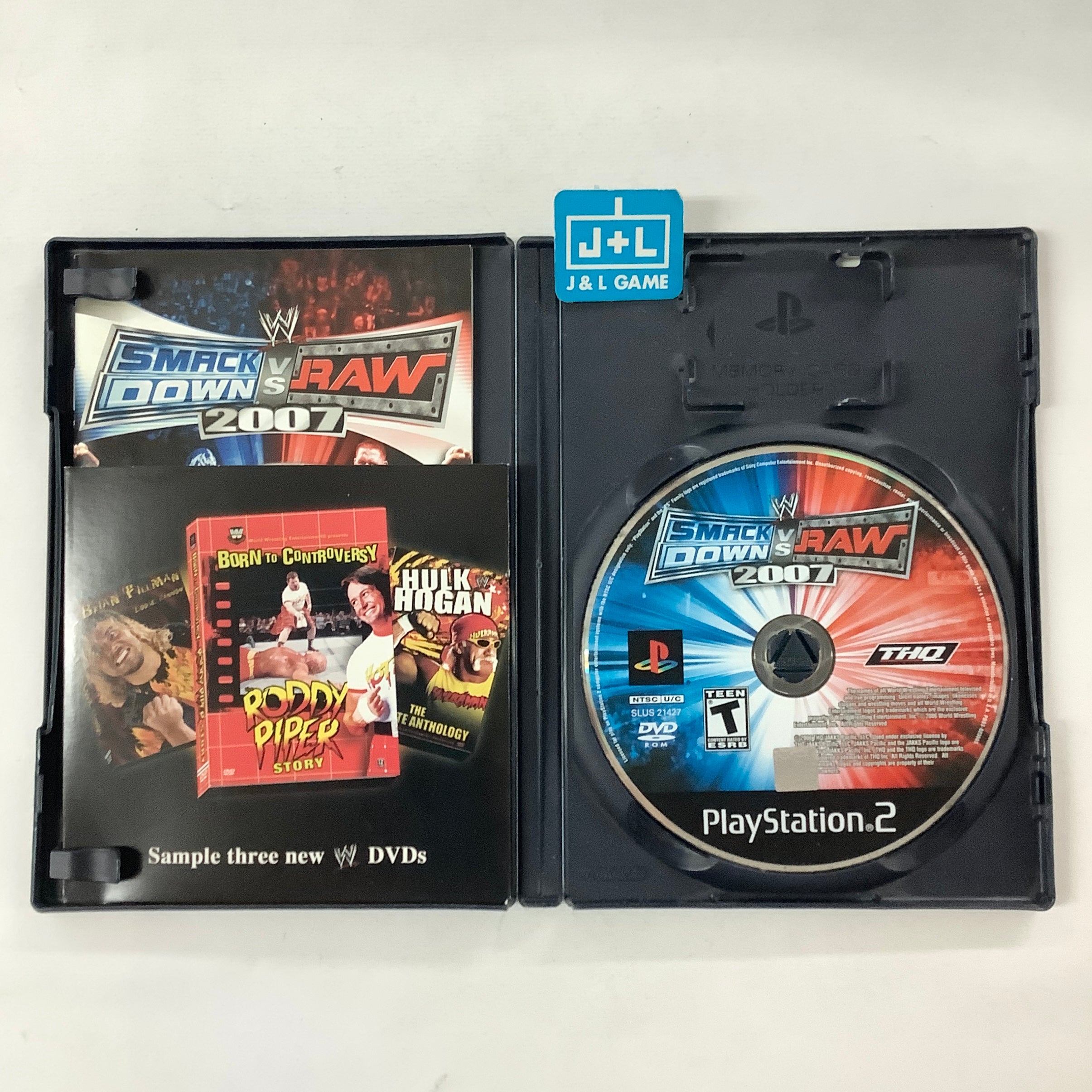 WWE SmackDown vs. Raw 2007 With Bonus Disc - (PS2) PlayStation 2 [Pre-Owned] Video Games THQ   