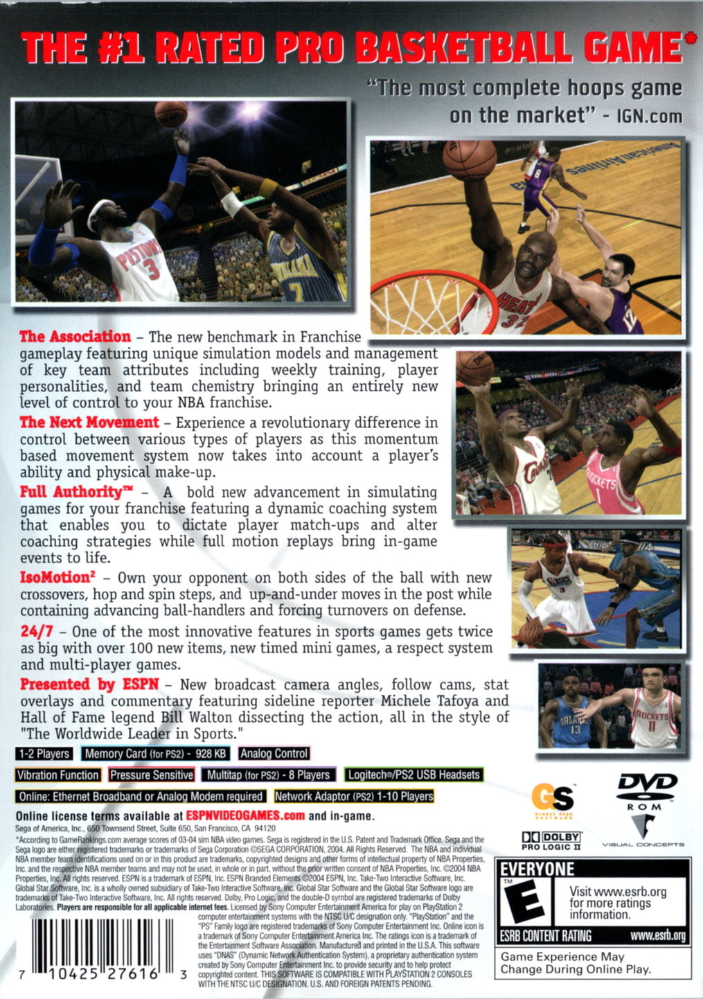 ESPN NBA 2K5 - (PS2) PlayStation 2 [Pre-Owned] Video Games Sega   