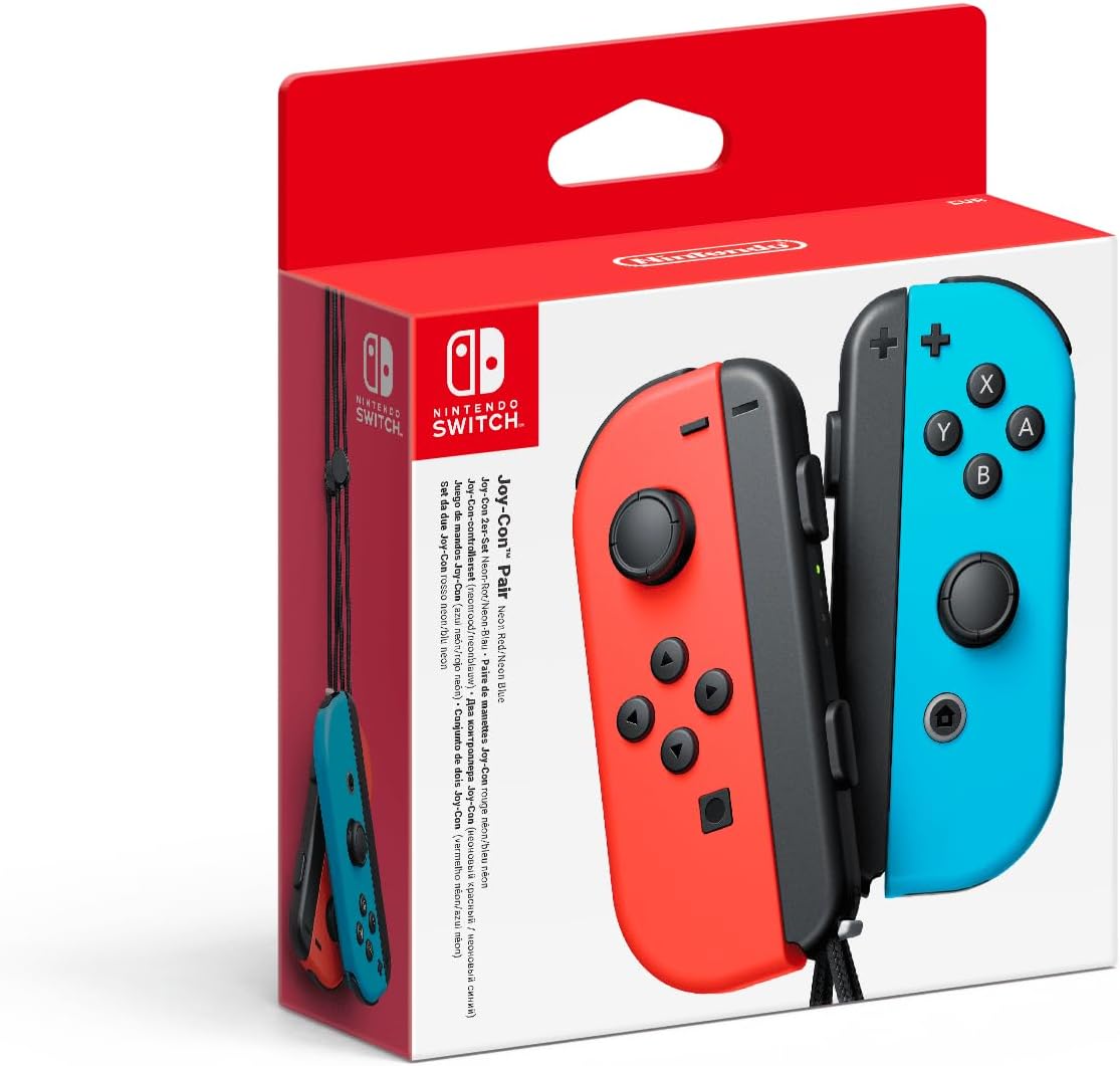 Nintendo Switch Joy-Con (L)/(R) (Neon Red/Neon Blue) - (NSW) Nintendo Switch (European Import) Accessories Nintendo