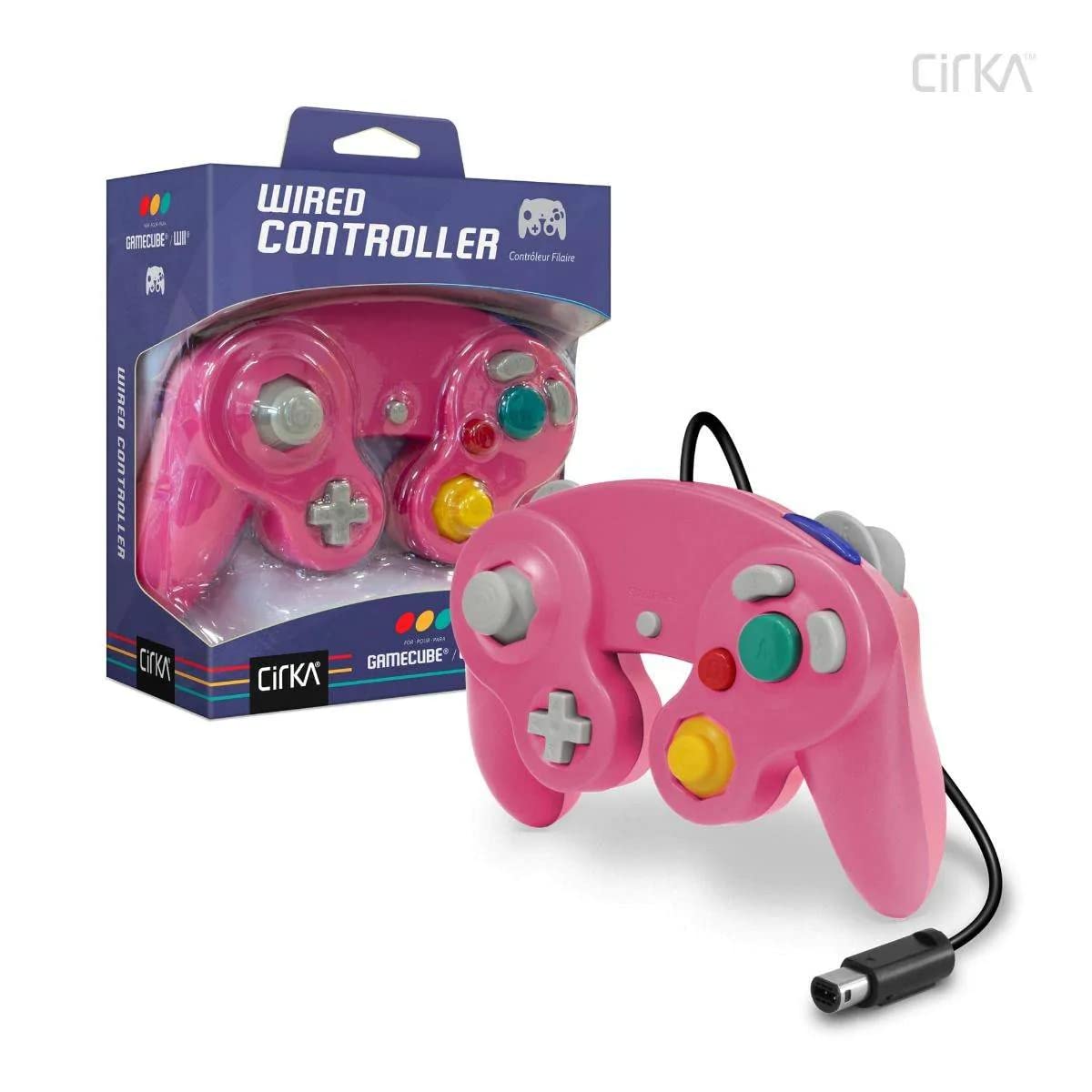 CirKa GameCube/Wii Wired Controller (Bubblegum Pink) - (GC) GameCube Accessories Cirka   