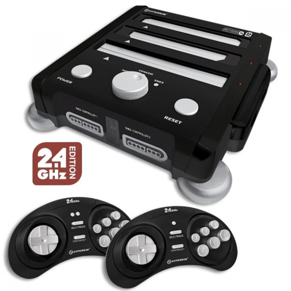 Hyperkin RetroN 3 Gaming Console 2.4 GHz Edition (Onyx Black) - (SNES) Super Nintendo Video Games Hyperkin