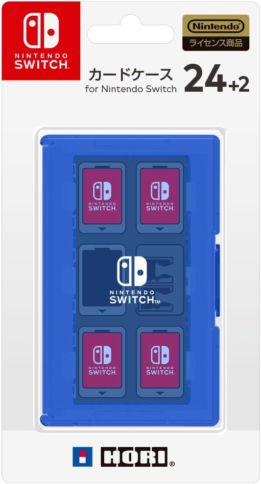 HORI Nintendo Switch Game Card Case 24 (Blue) - (NSW) Nintendo Switch (Japanese Import) Accessories Hori   