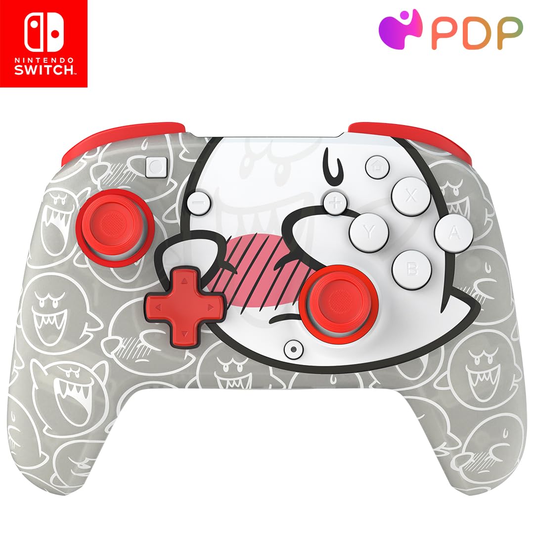 PDP REMATCH GLOW Wireless Controller (Boo Hoo) - (NSW) Nintendo Switch Accessories PDP