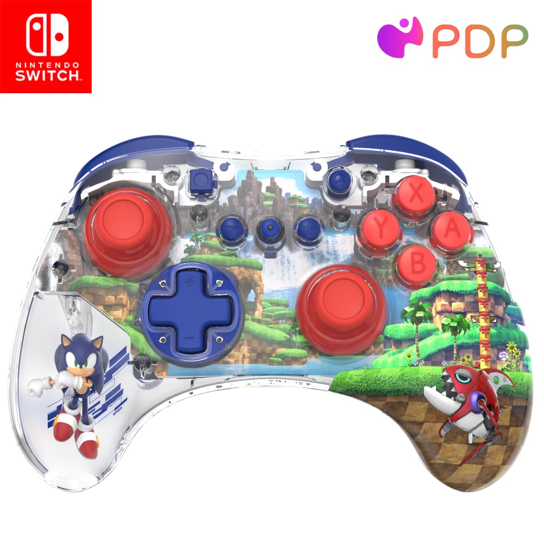 PDP REALMz™ Wireless Nintendo Switch Controller (Sonic Green Hill Zone) - (NSW) Nintendo Switch Accessories PDP   