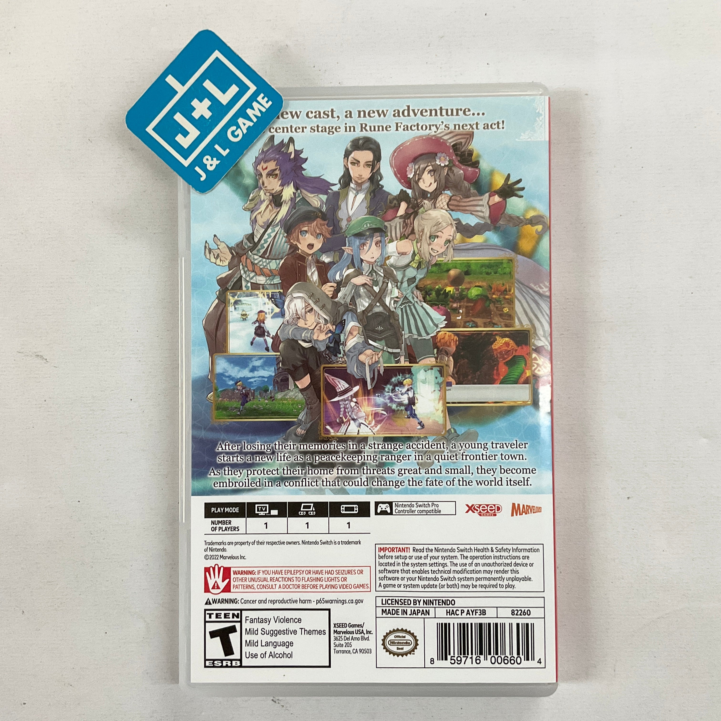 Rune Factory 5 - (NSW) Nintendo Switch [Pre-Owned] Video Games XSEED Games   