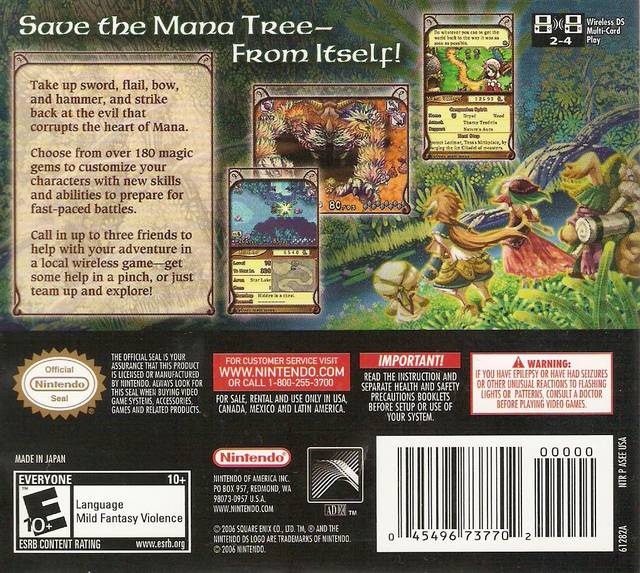 Children of Mana for Nintendo store DS