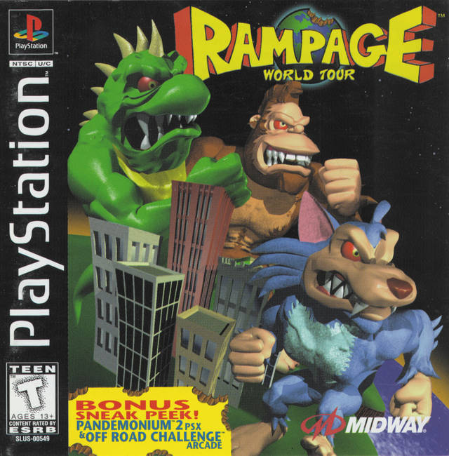 Rampage World Tour - (PS1) PlayStation 1 [Pre-Owned] Video Games Midway   