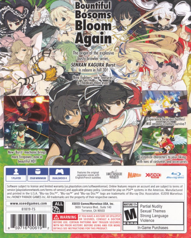 Senran Kagura Burst Re:Newal - (PS4) PlayStation 4 [Pre-Owned] Video Games Marvelous Inc.