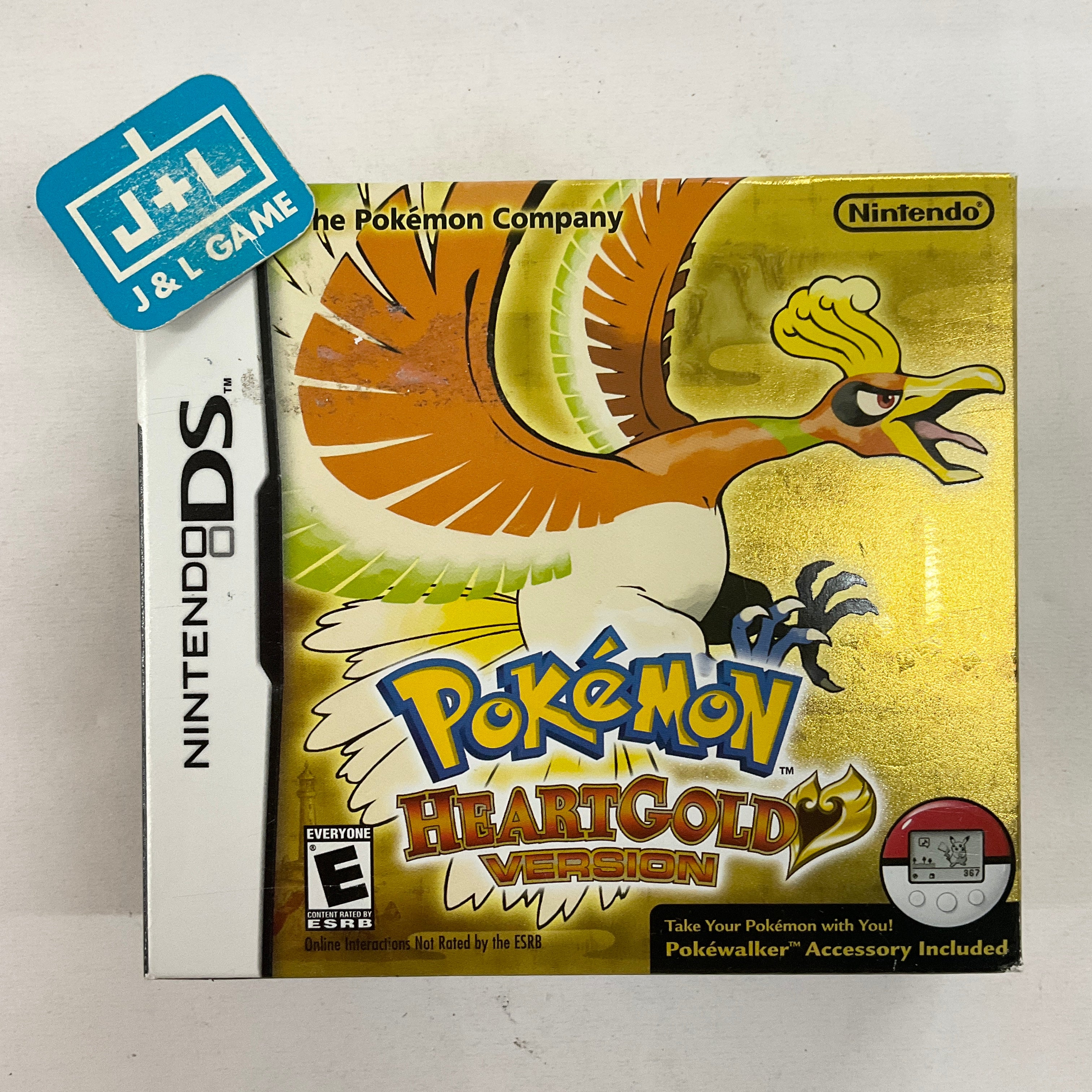 Pokemon HeartGold Version for Nintendo DS AUTHENTIC no discount pokewalker