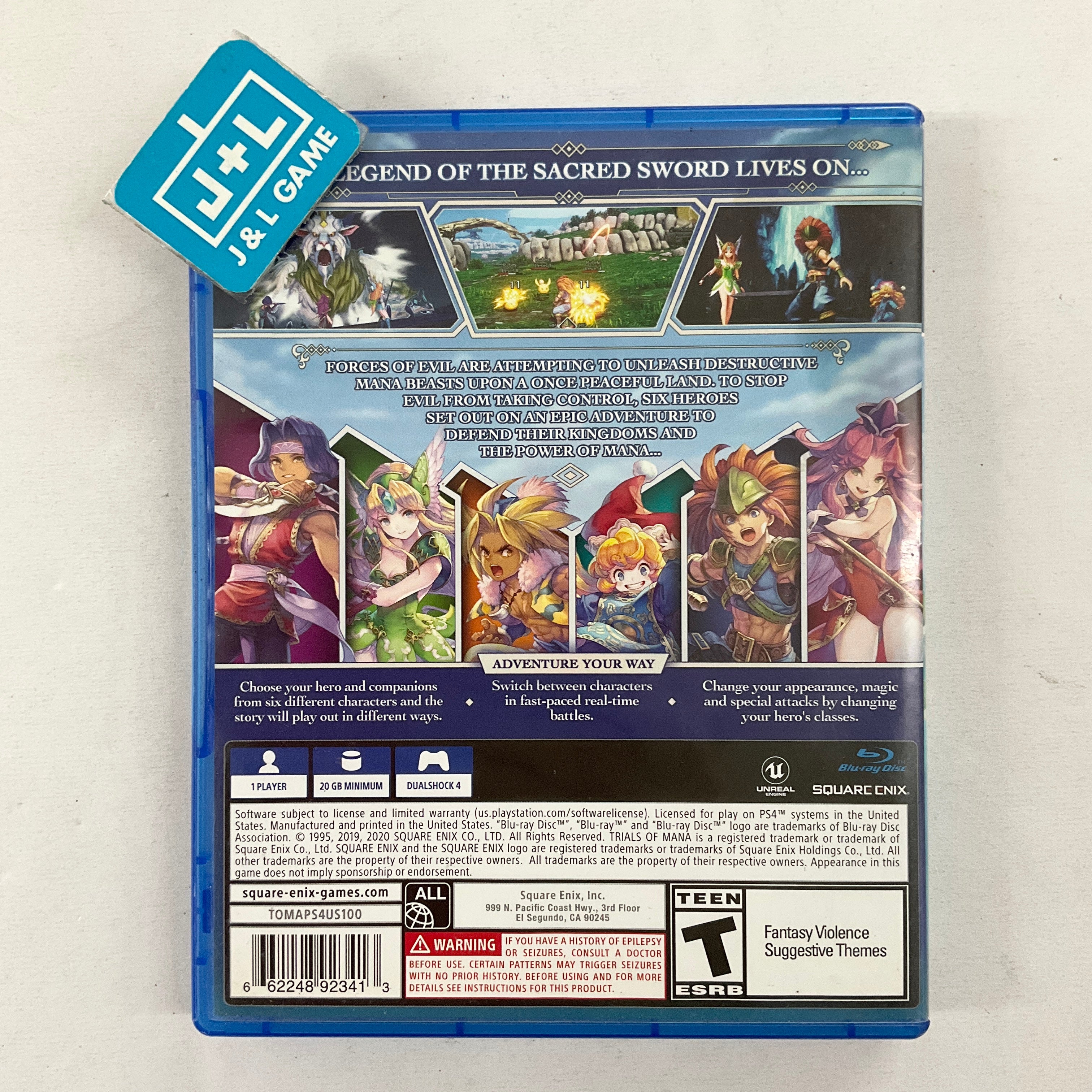 Trials of Mana - (PS4) PlayStation 4 [Pre-Owned] Video Games Square Enix