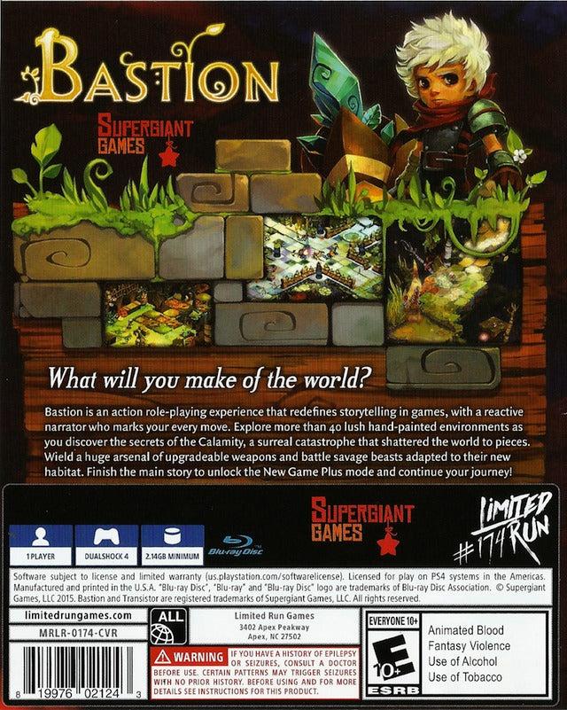 Bastion (Limited Run #174) - (PS4) PlayStation 4 [Pre-Owned] | J&L Game