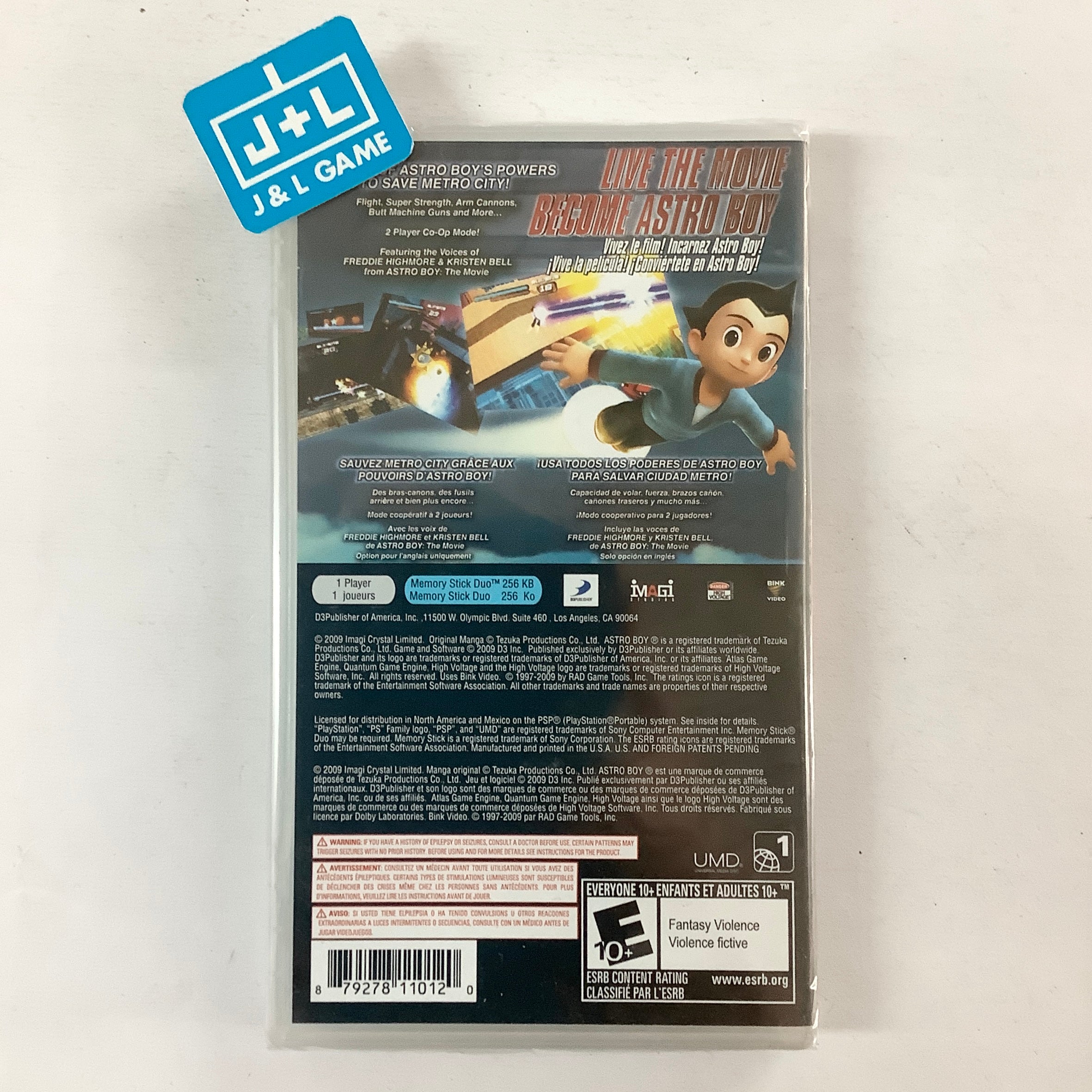 Astro Boy: The Video Game - SONY PSP | J&L Game