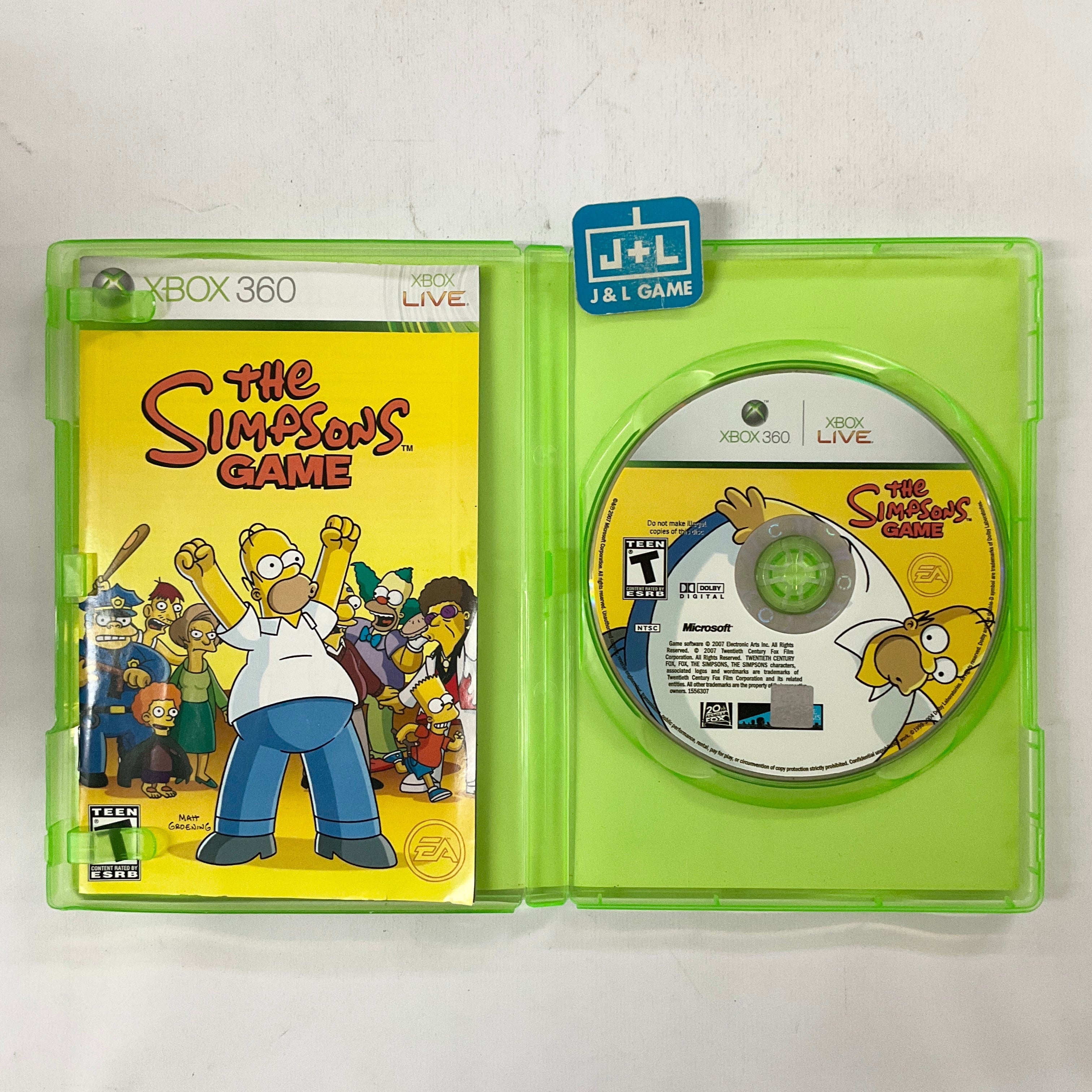 The Simpsons Game (Gamestop) - Xbox 360 [Pre-Owned] Video Games EA Games   