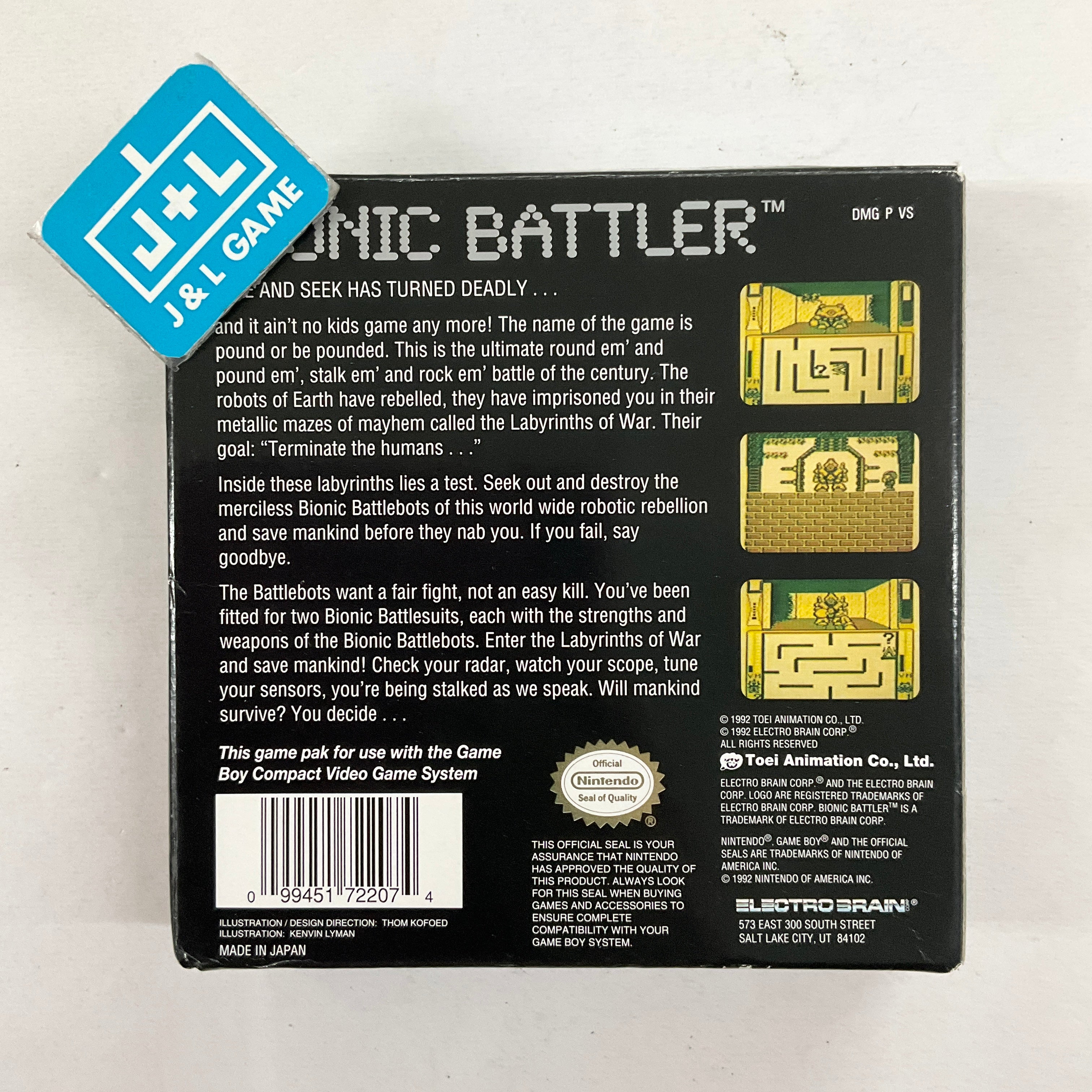 Bionic Battler - (GB) Game Boy [Pre-Owned] Video Games Electro Brain