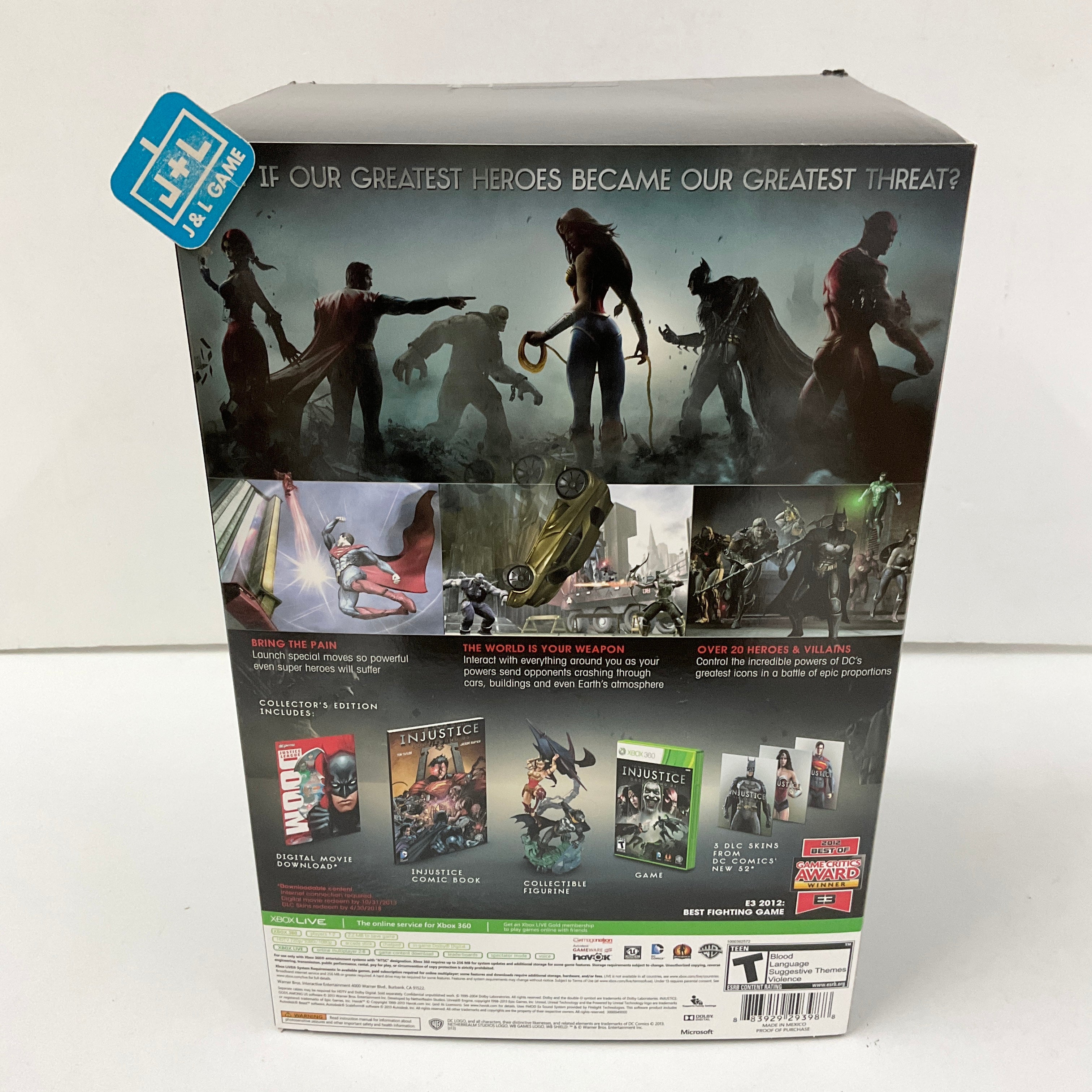 Newest Injustice XBOX 360 Collector's Figurine