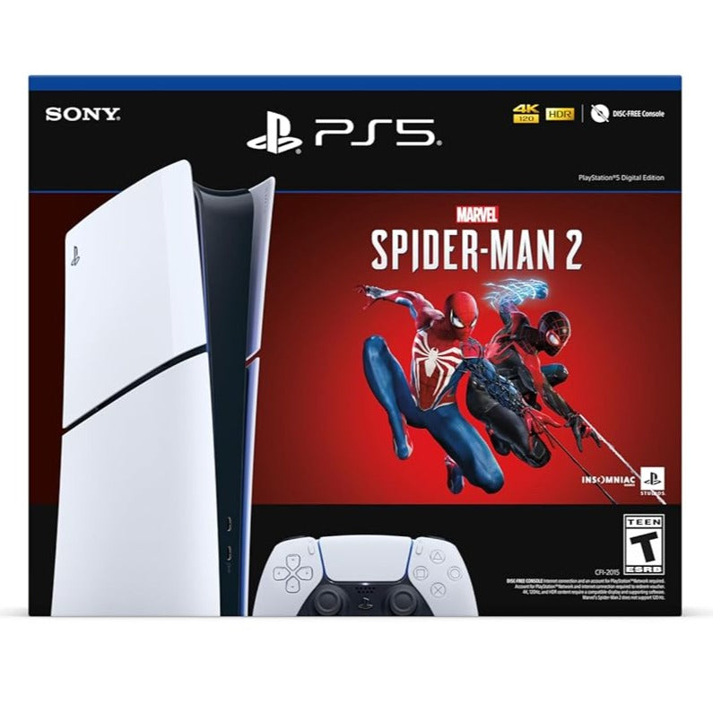 SONY PlayStation 5 Slim Digital Edition Console (Spider-Man 2 Bundle) | J&L  Game