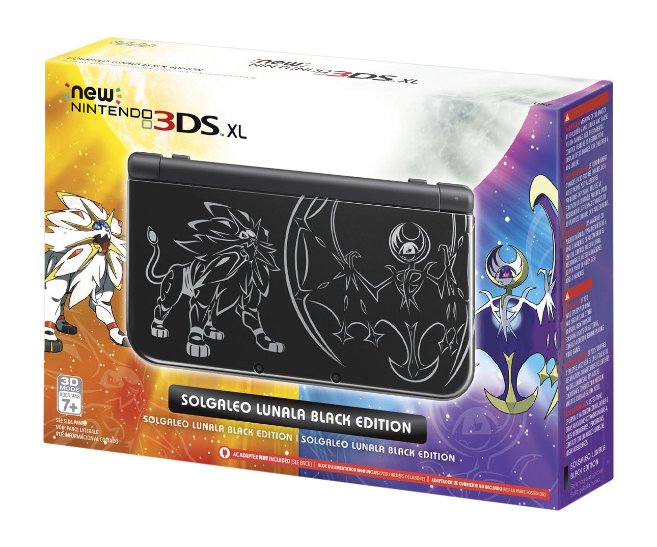 New Nintendo 3DS XL Console (Solgaleo Lunala Black Edition) - Nintendo 3DS Consoles Nintendo