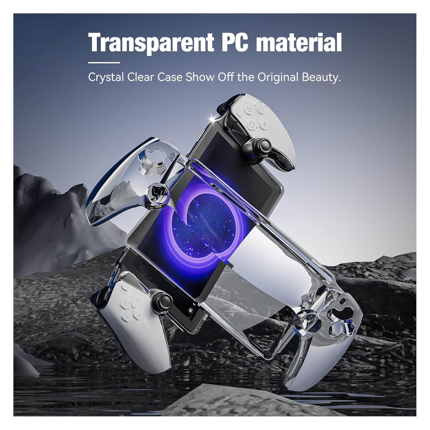 PlayStation Portal Crystal Clear Case - (PS5) PlayStation 5 Accessories Orzly   