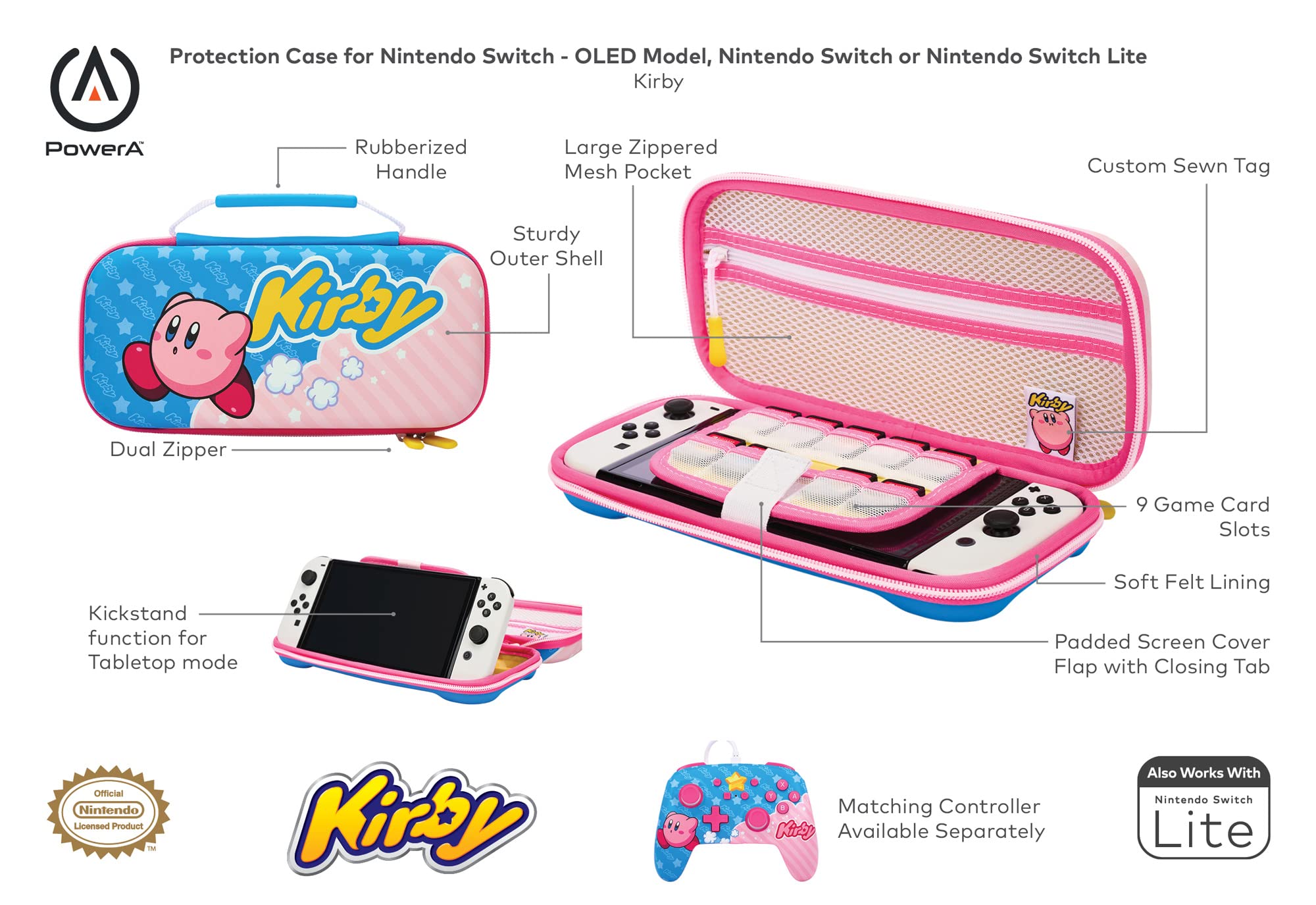 PowerA Protection Case (Kirby) - (NSW) Nintendo Switch ACCESSORIES PowerA