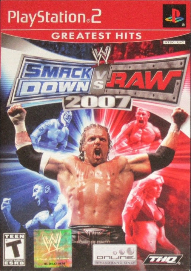 WWE SmackDown vs. Raw 2007 (Greatest Hits) - (PS2) PlayStation 2 [Pre-Owned] Video Games THQ   