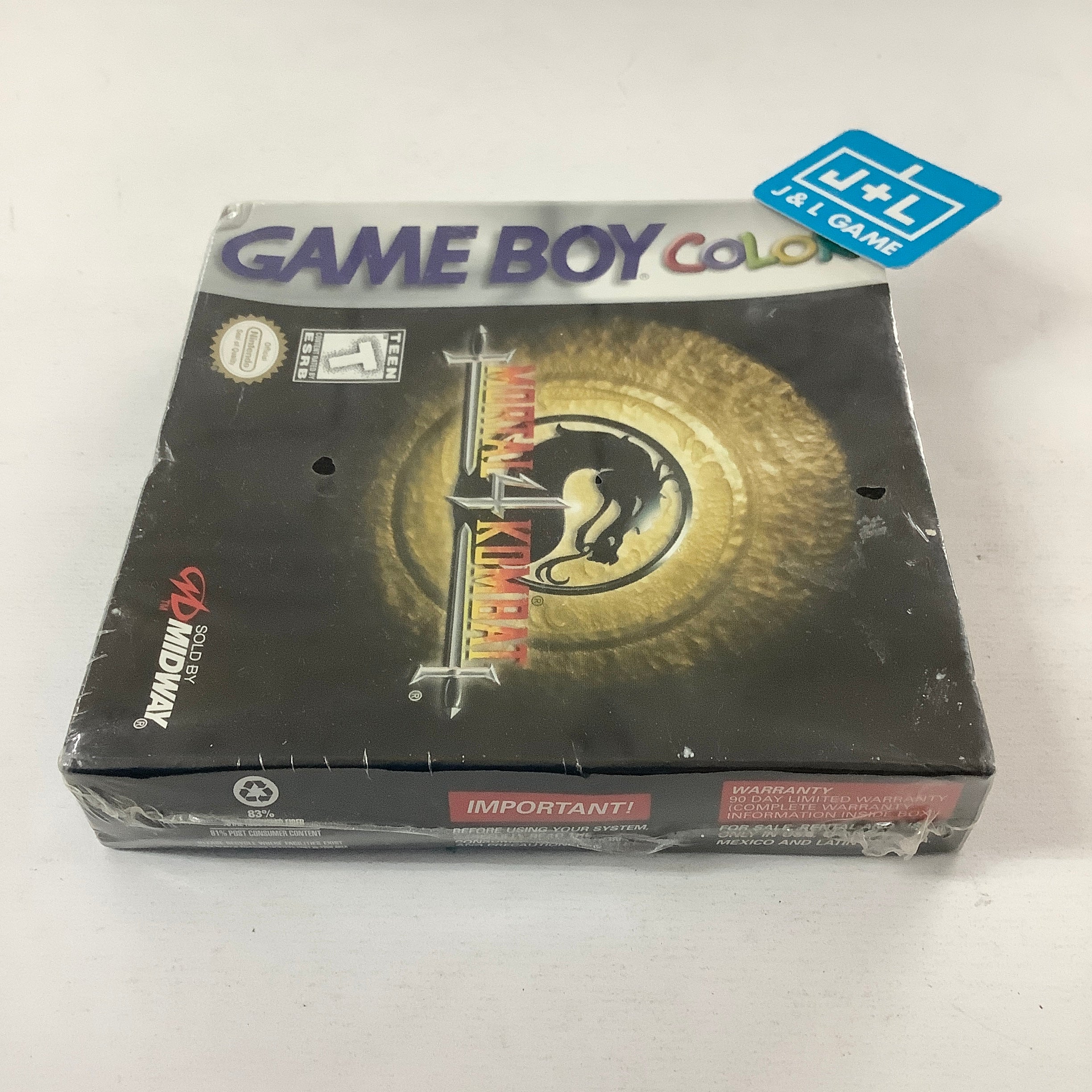 Mortal Kombat 4 - (GBC) Game Boy Color Video Games Midway   