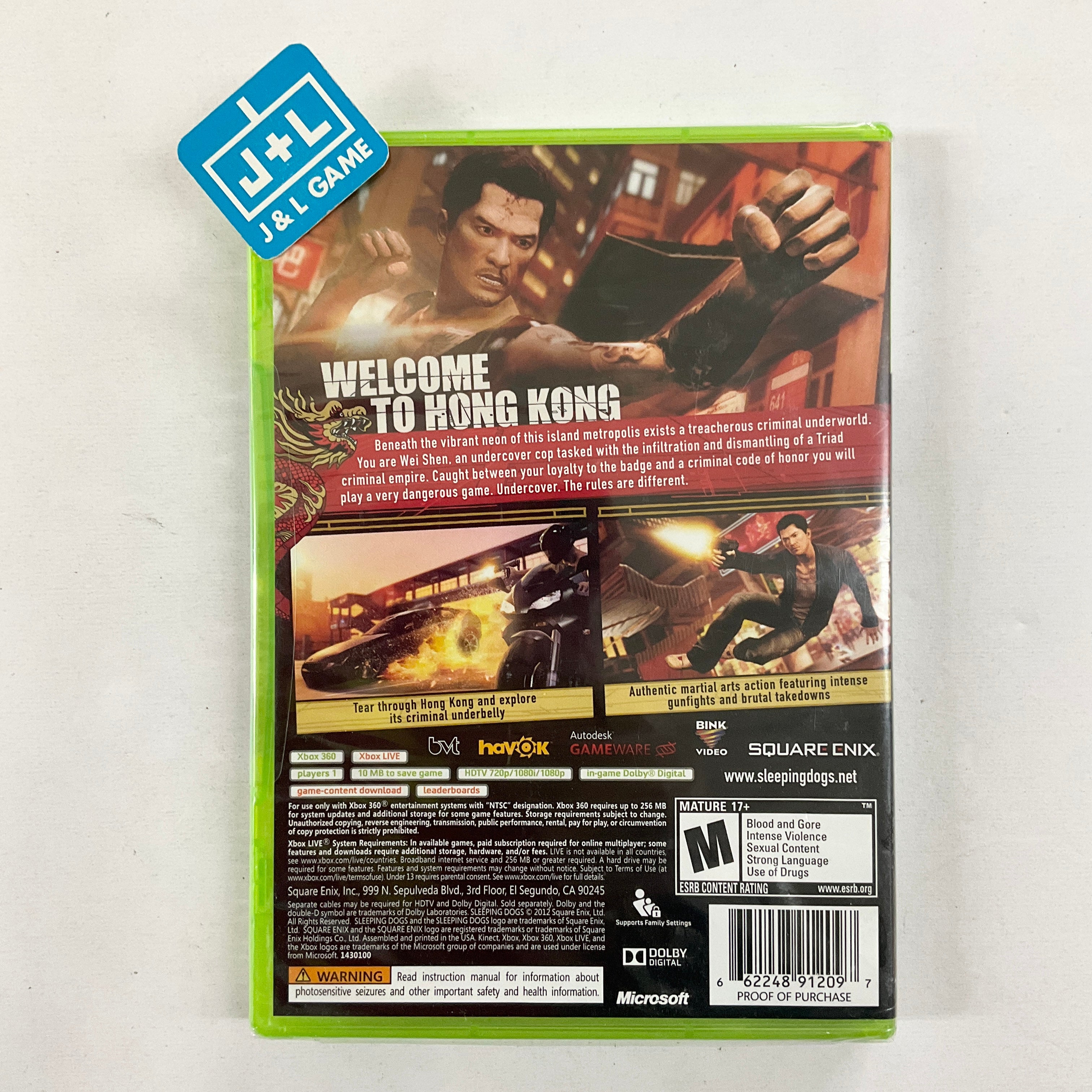 Sleeping Dogs - Xbox 360 Video Games Square Enix   