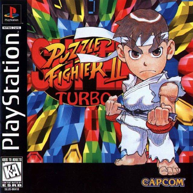 Super Puzzle Fighter II Turbo - (PS1) PlayStation 1 [Pre-Owned] Video Games Capcom   