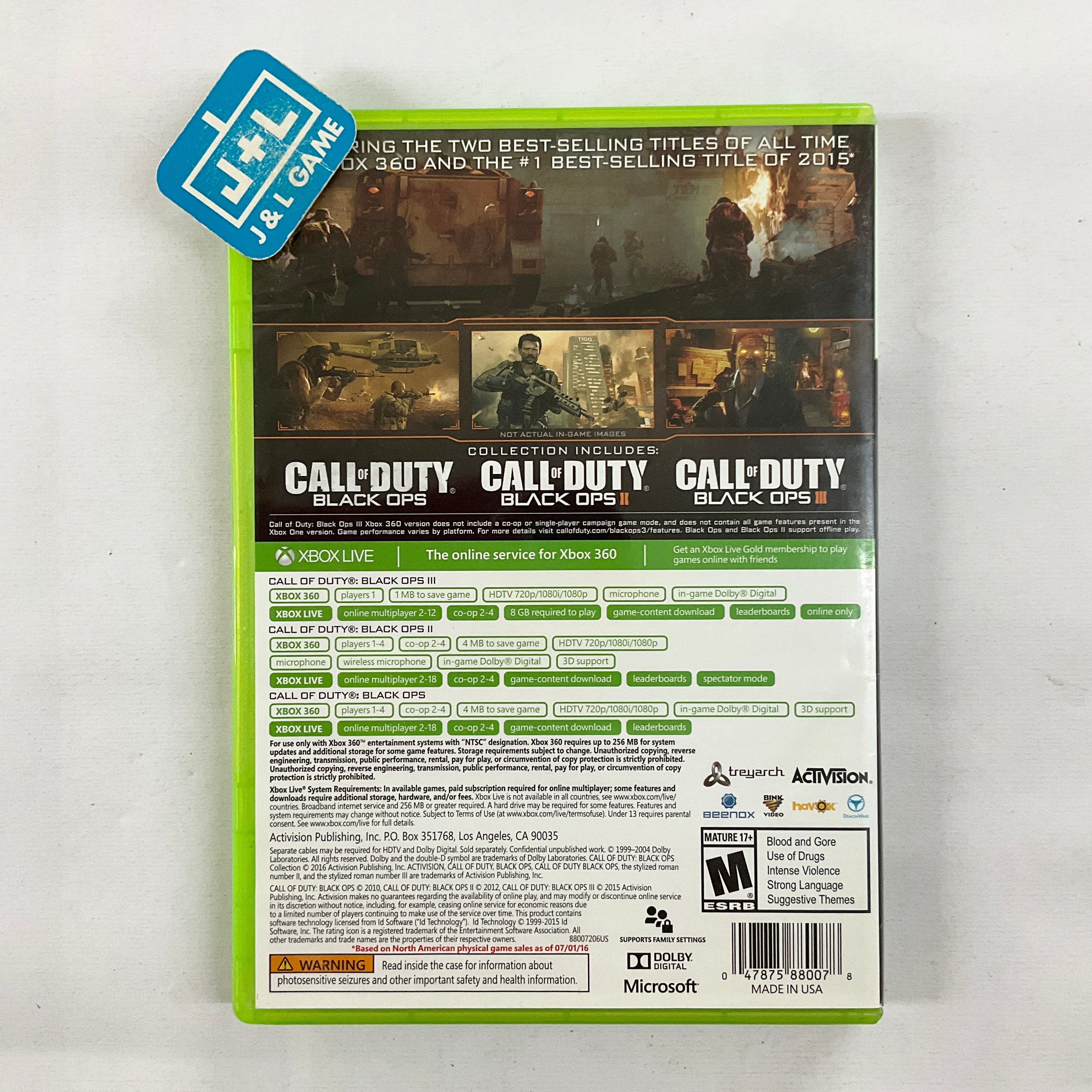 Call of Duty Black Ops Collection - Xbox 360 [Pre-Owned] Video Games Activision   