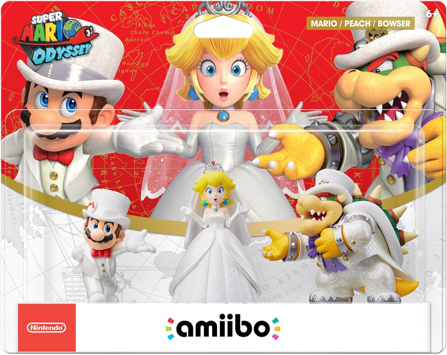 Mario & Peach & Bowser Wedding Set (Super Mario Odyssey) - Nintendo Switch Amiibo Amiibo Nintendo   