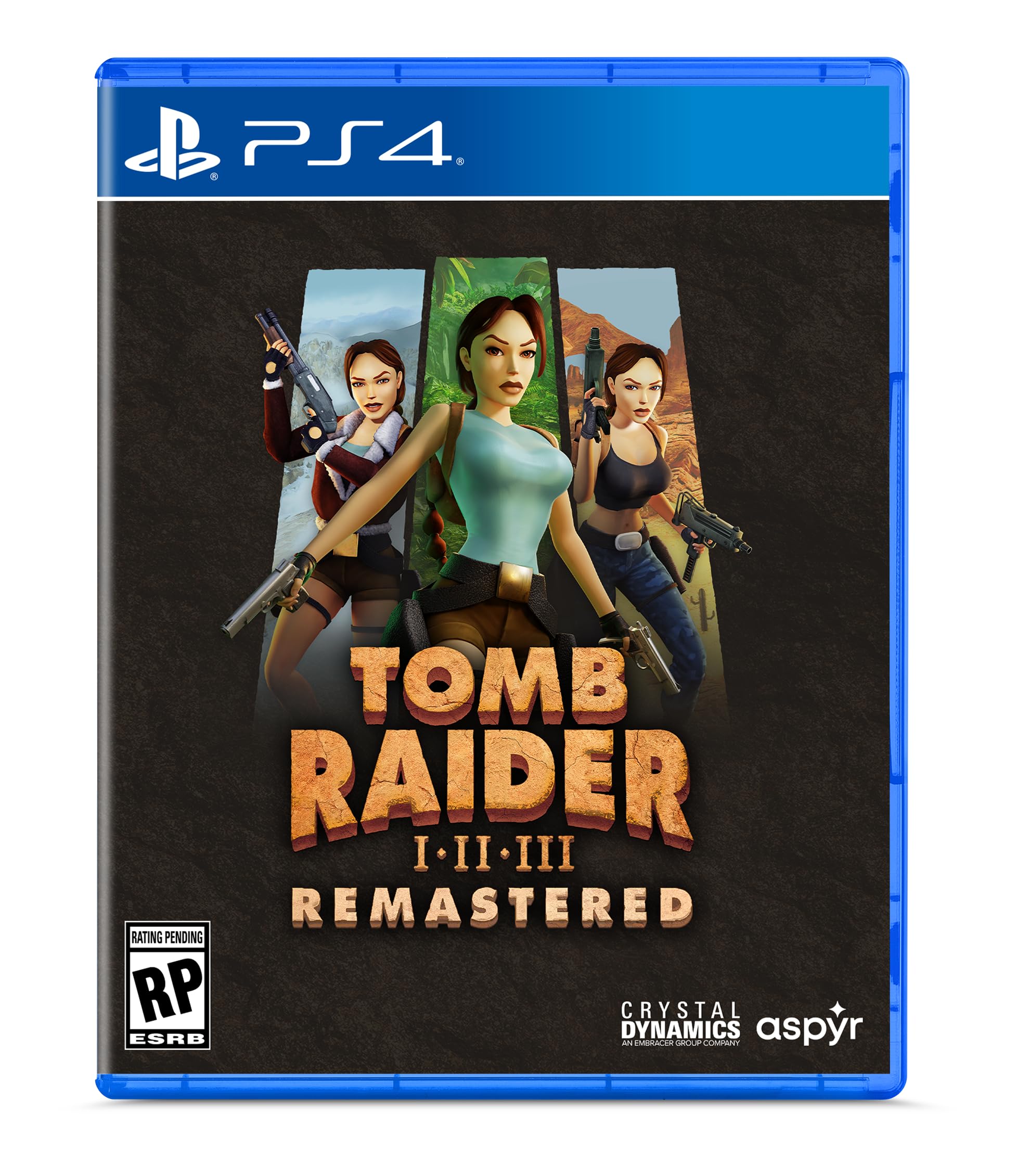 Tomb Raider I-III Remastered Starring Lara Croft - (PS4) PlayStation 4 Video Games Aspyr   