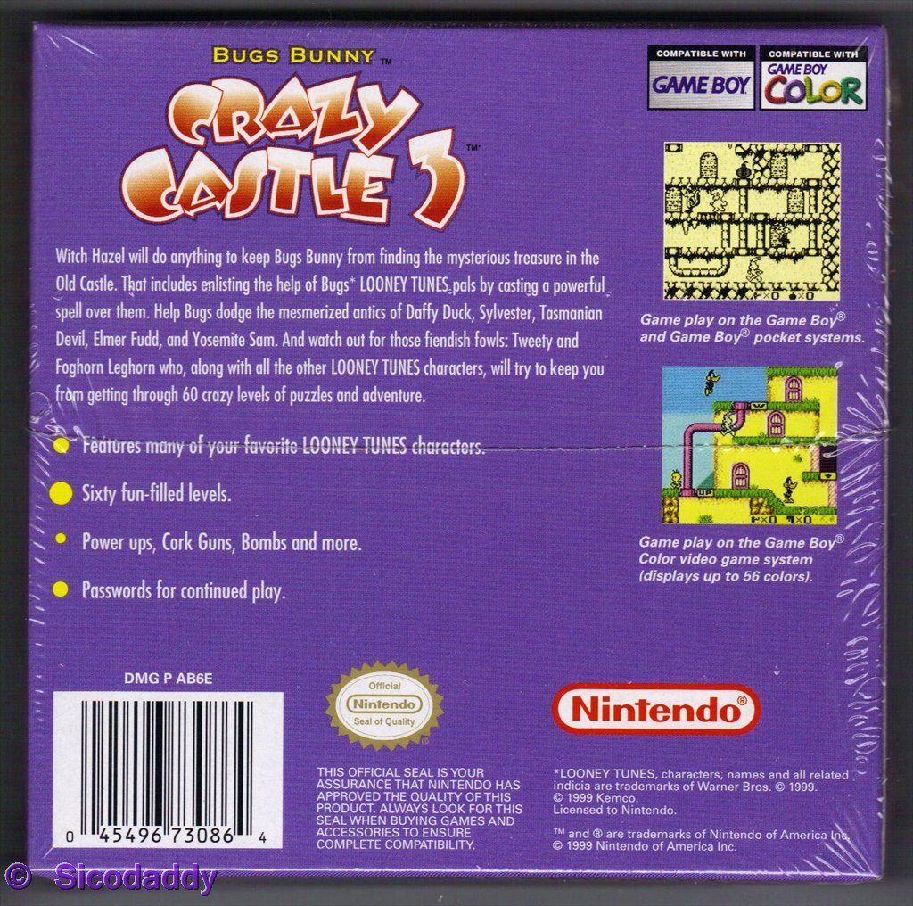 Bugs Bunny in Crazy Castle 3 - (GB) Game Boy [Pre-Owned] Video Games Kemco   