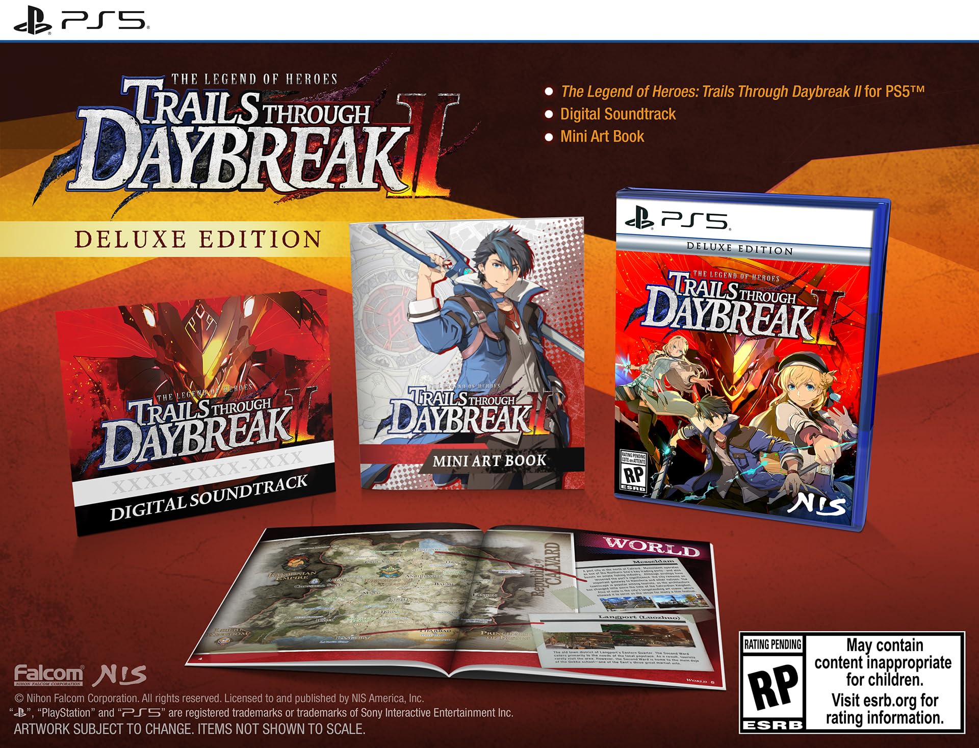 The Legend of Heroes: Trails through Daybreak II (Deluxe Edition) - (PS5) PlayStation 5 Video Games NIS America   