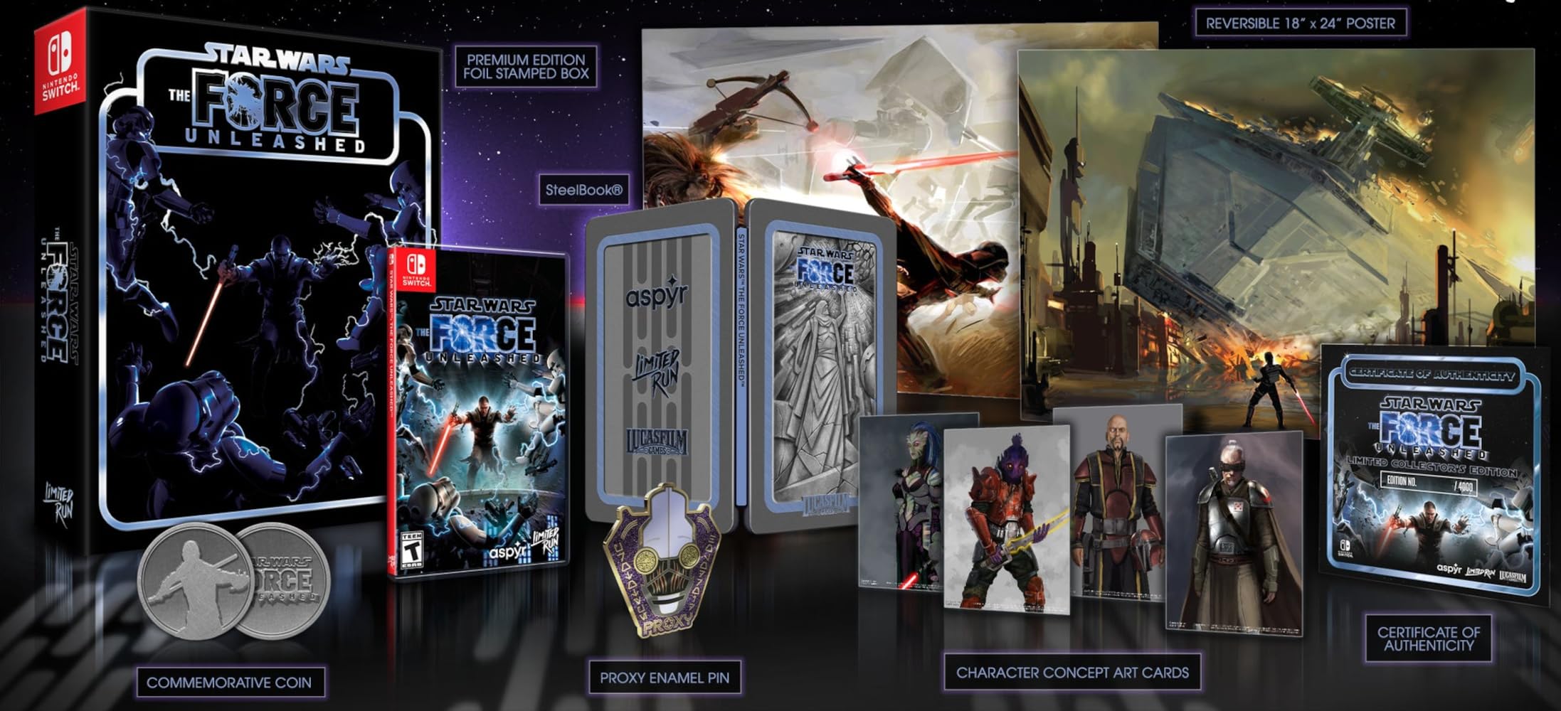 Star Wars The Force Unleashed Premium Edition (Limited Run Games #146) - (NSW) Nintendo Switch Video Games Limited Run   