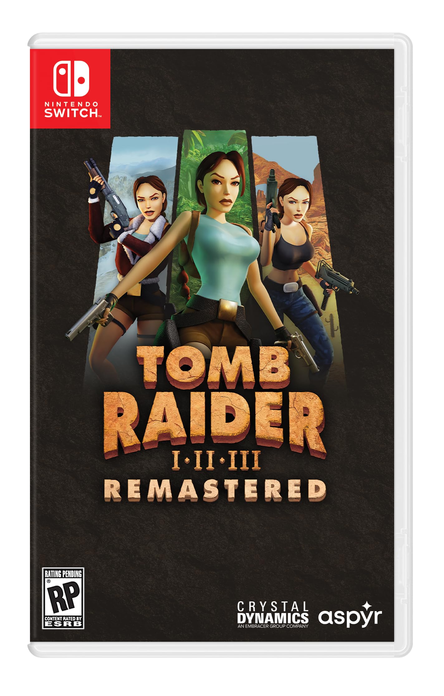 Tomb Raider I-III Remastered Starring Lara Croft - (NSW) Nintendo Switch Video Games Aspyr   