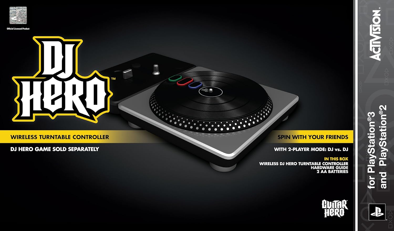 DJ Hero Wireless Turntable Controller - (PS3) PlayStation 3 [Pre-Owned] Accessories ACTIVISION