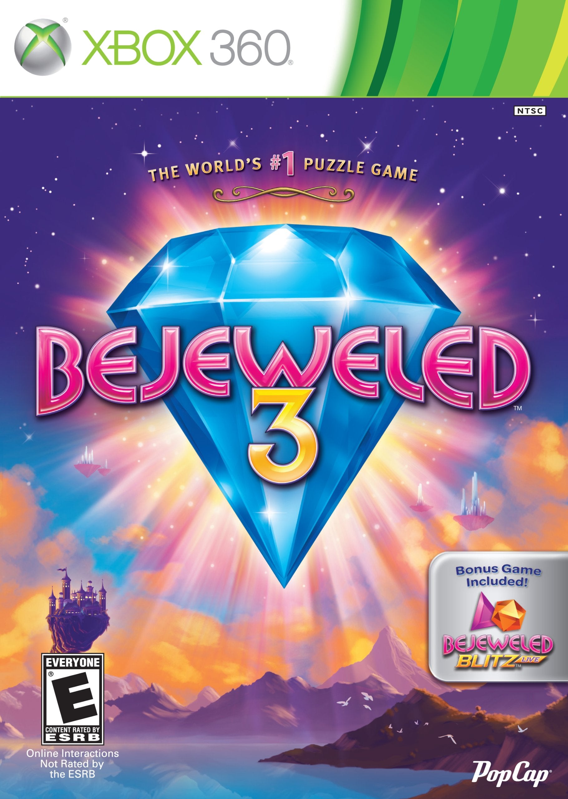 Bejeweled 3 (With Bejeweled Blitz Live) - Xbox 360 Video Games PopCap Games