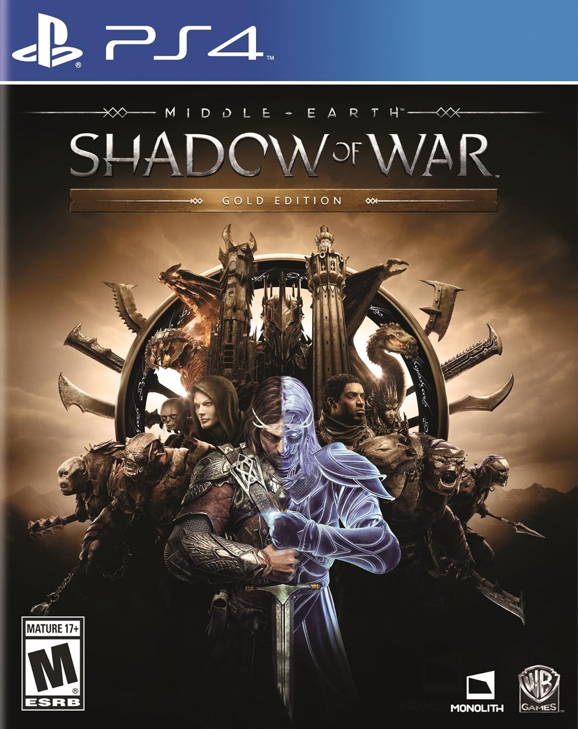 Middle-Earth: Shadow of War (Gold Edition) - (PS4) PlayStation 4 [Pre-Owned] Video Games Warner Bros. Interactive Entertainment