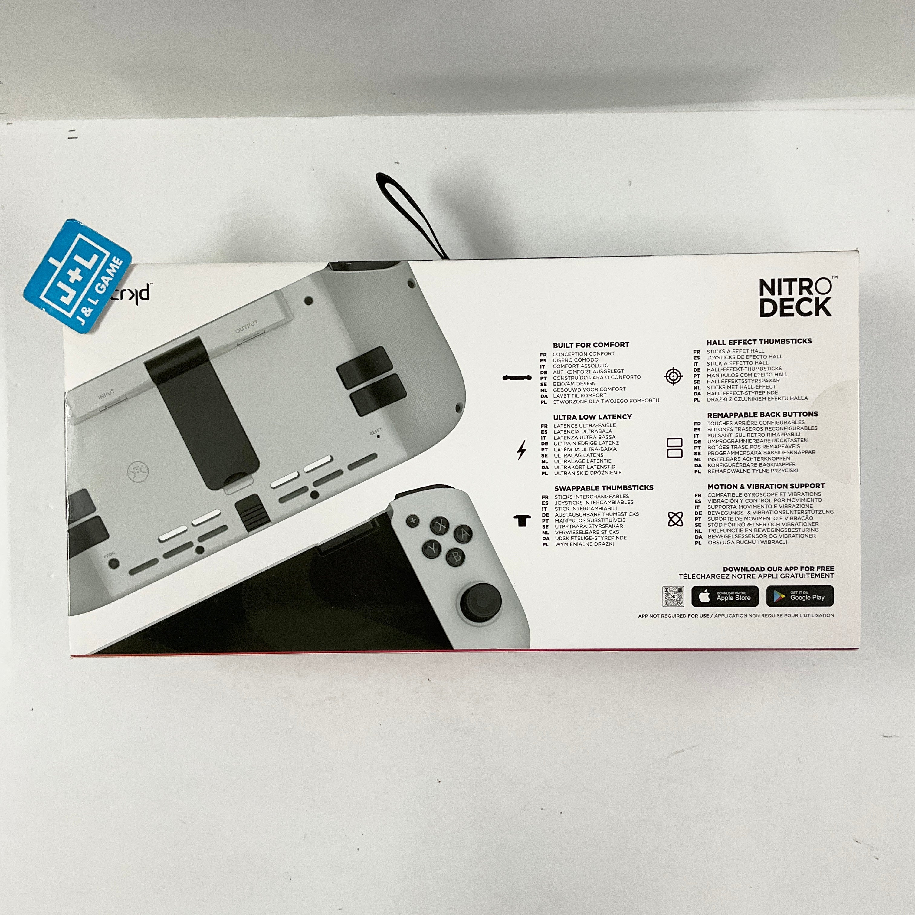 CRKD Nitro Deck (White) - (NSW) Nintendo Switch ACCESSORIES CRKD   