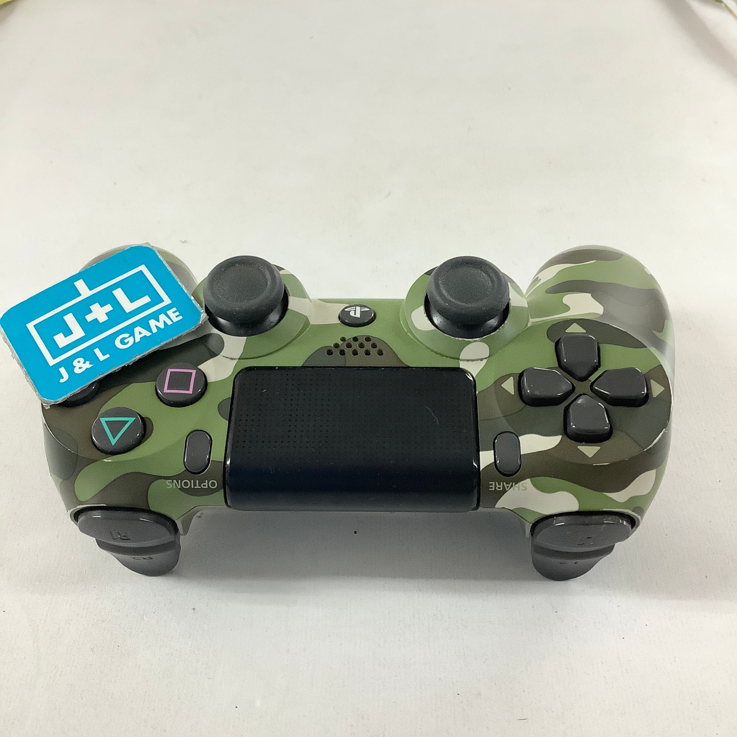 Sony DualShock 4 Wireless Controller (Green Camouflage) - (PS4) PlayStation 4 [Pre-Owned] Accessories Sony