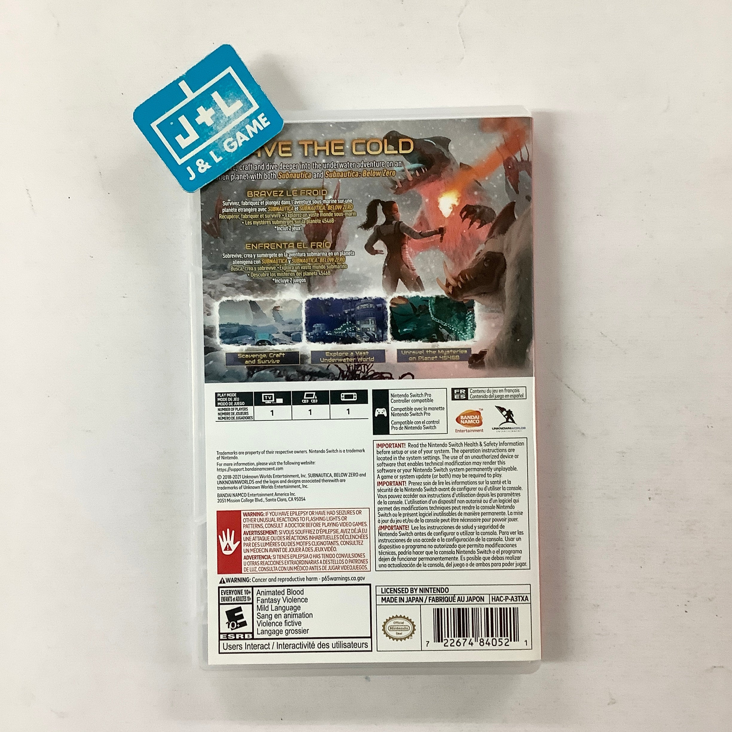 Subnautica + Subnautica: Below Zero - (NSW) Nintendo Switch [UNBOXING] Video Games BANDAI NAMCO Entertainment   